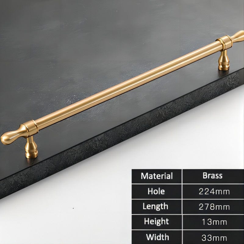 French Style Cabinet Handles Elegant Drawer Pulls Solid Brass Kitchen Hardware