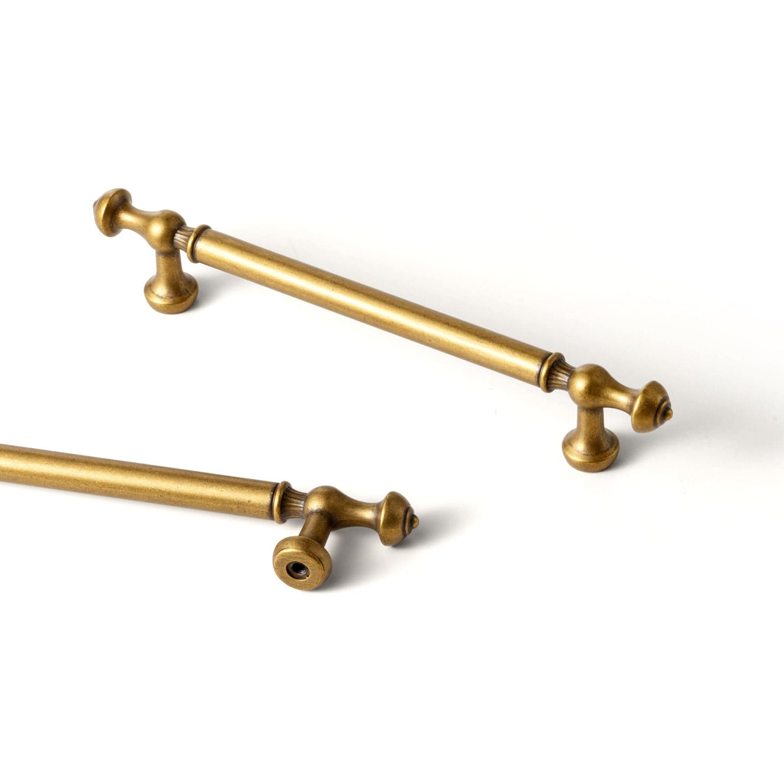 Rustic Bronze Cabinet Handles with Mushroom-shaped Ends Retro Design Kitchen Hardware