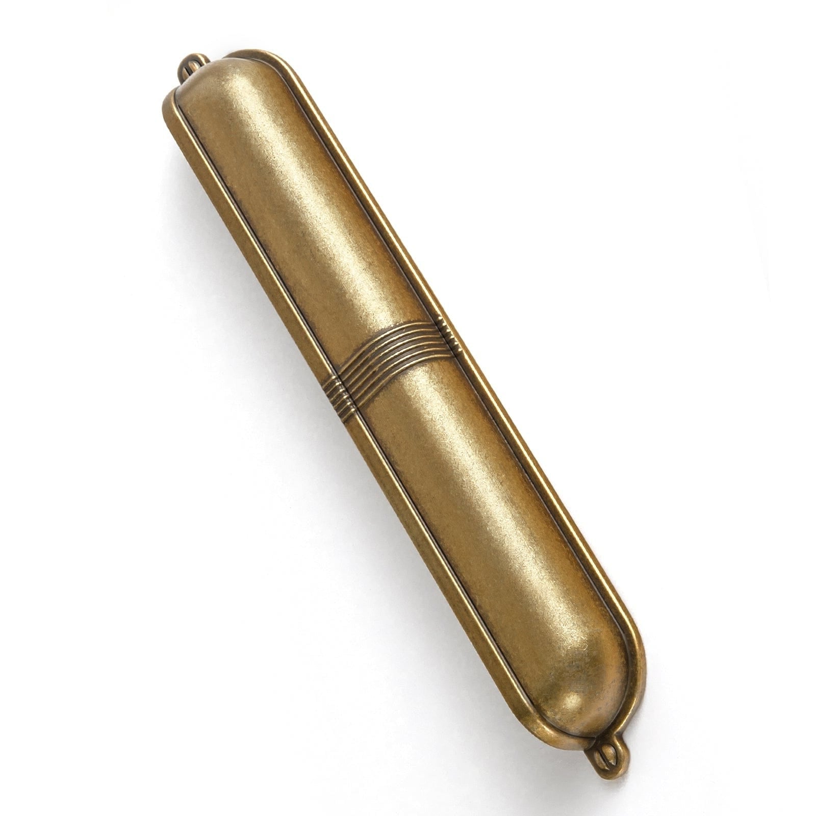 Elegant Vintage Cup Pulls with Textured Strap Design for Kitchen & Furniture