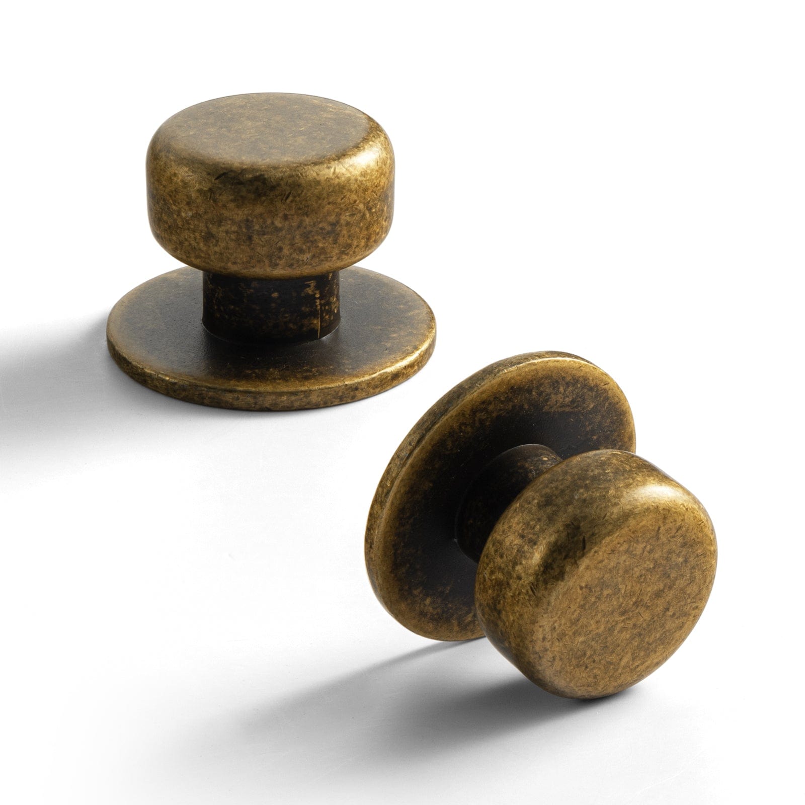 Rustic Finish Round Cabinet Hardware Knobs Stable Large Base Drawer Knob