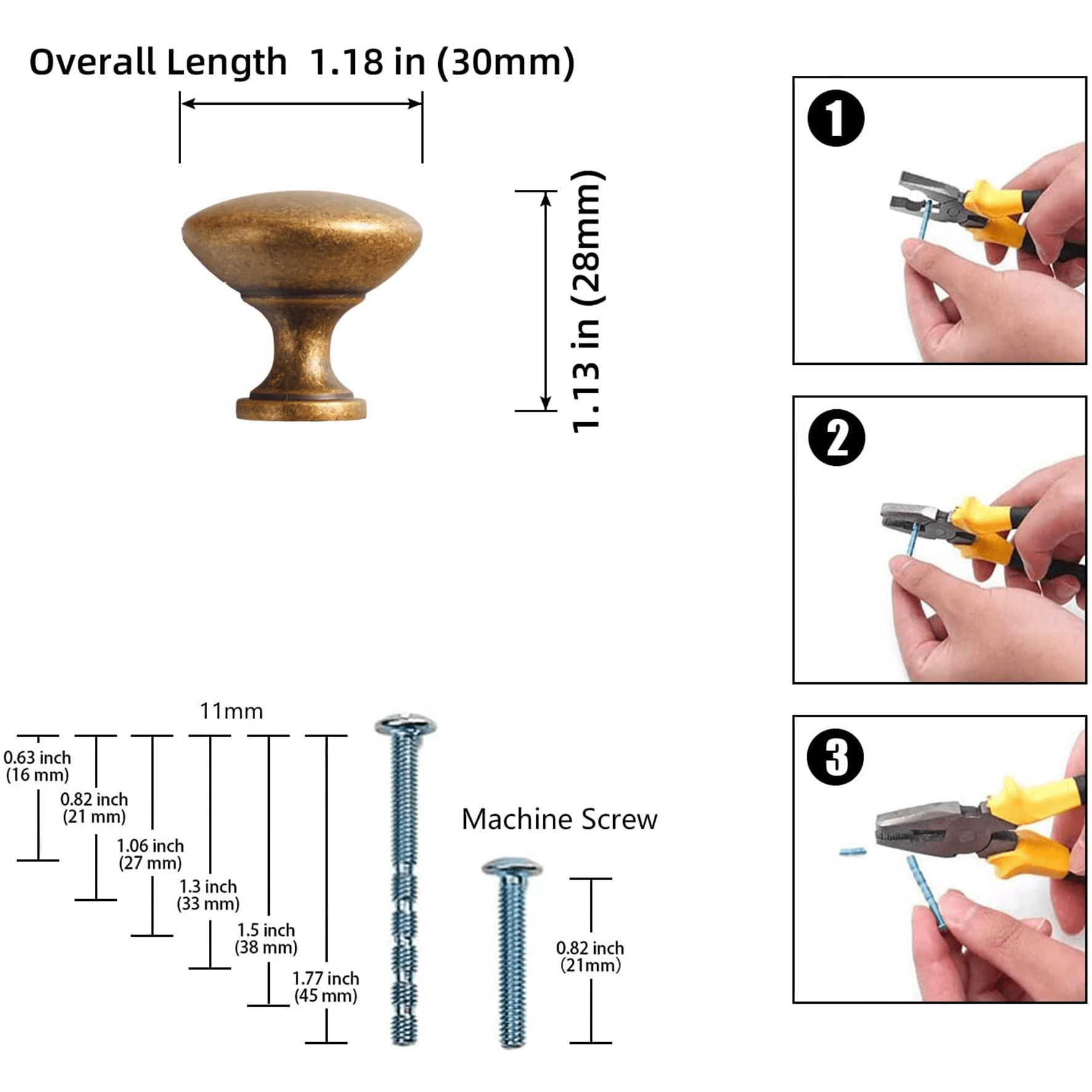 Antique Bronze Drawer Pulls Solid Vintage Retro Bar Pull Furniture Hardware