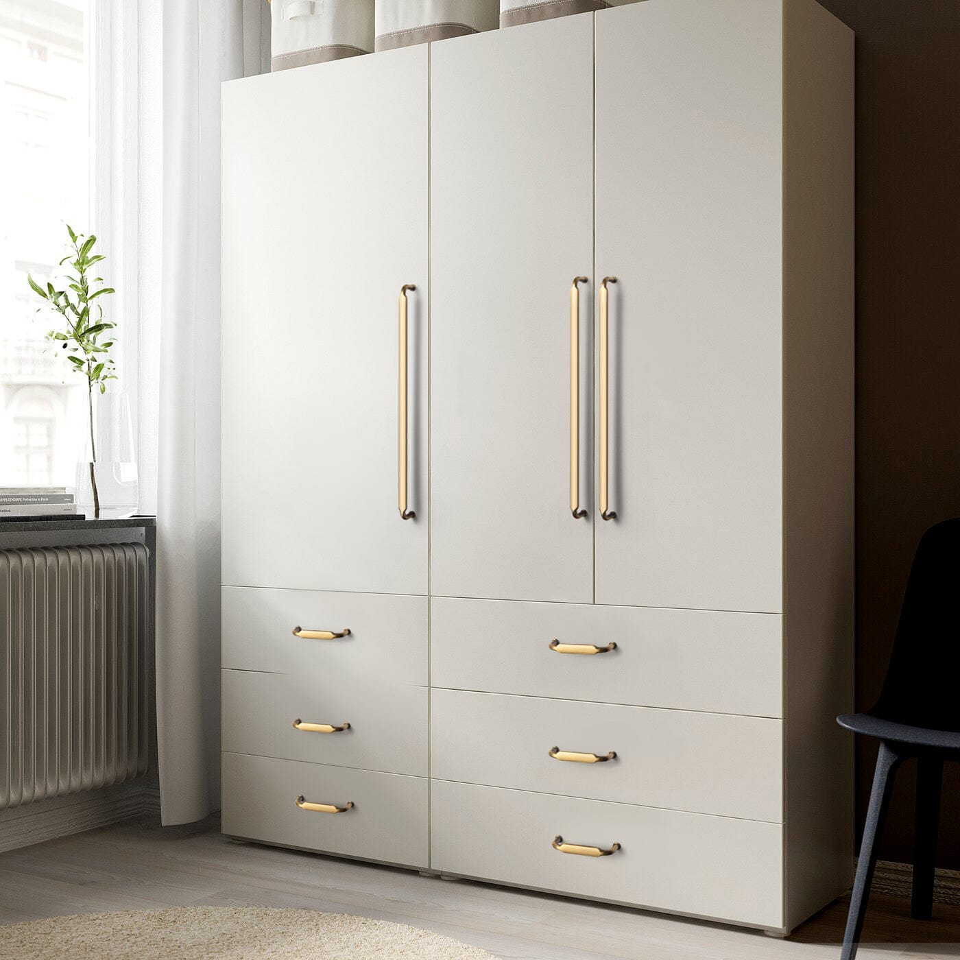 Brushed Bronze Cabinet Pulls American Style Drawer Handles Modern Furniture Hardware