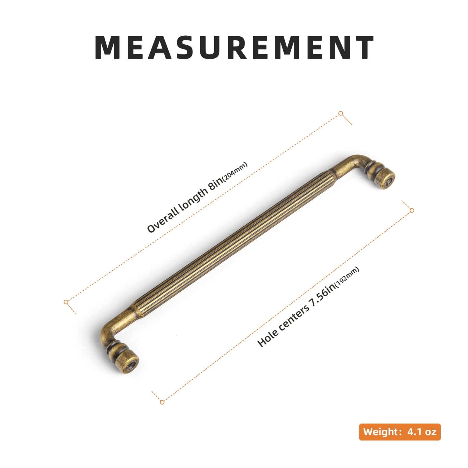 Industrial Decorative Cabinet Pulls Unique L-shaped Drawer Handles with Textured Grip