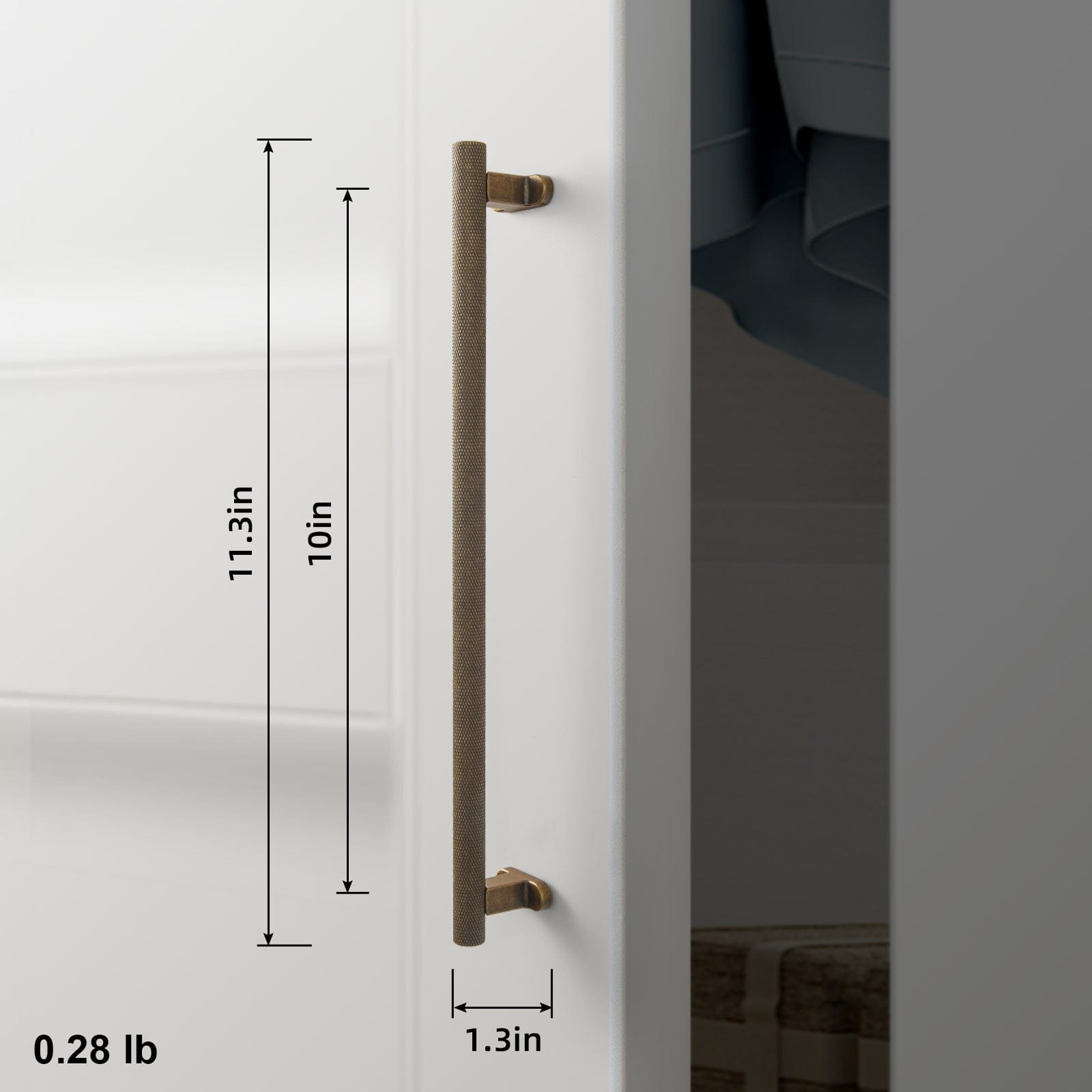 Knurled Metal Alloy Cabinet Pulls Retro L-Bracket Cabinet Handles Kitchen Hardware