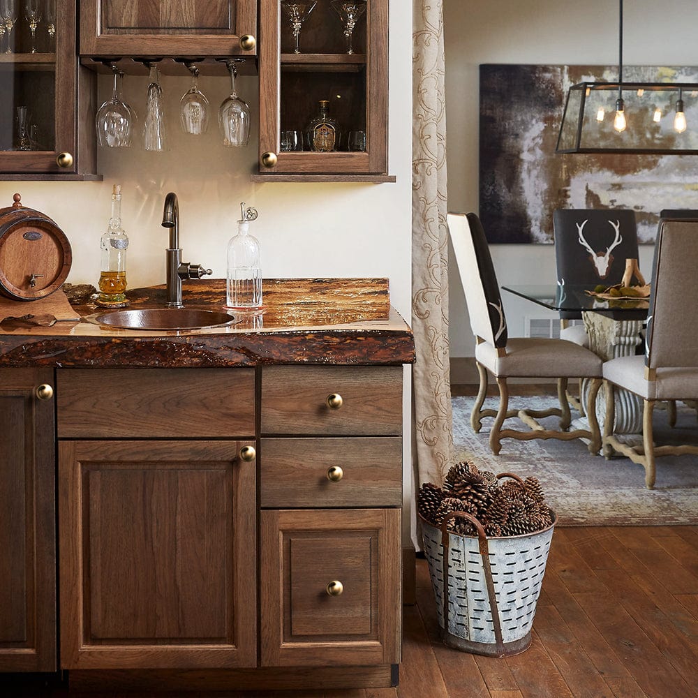 Retro Ribbed - Banded Domed Zinc Alloy Furniture Knobs