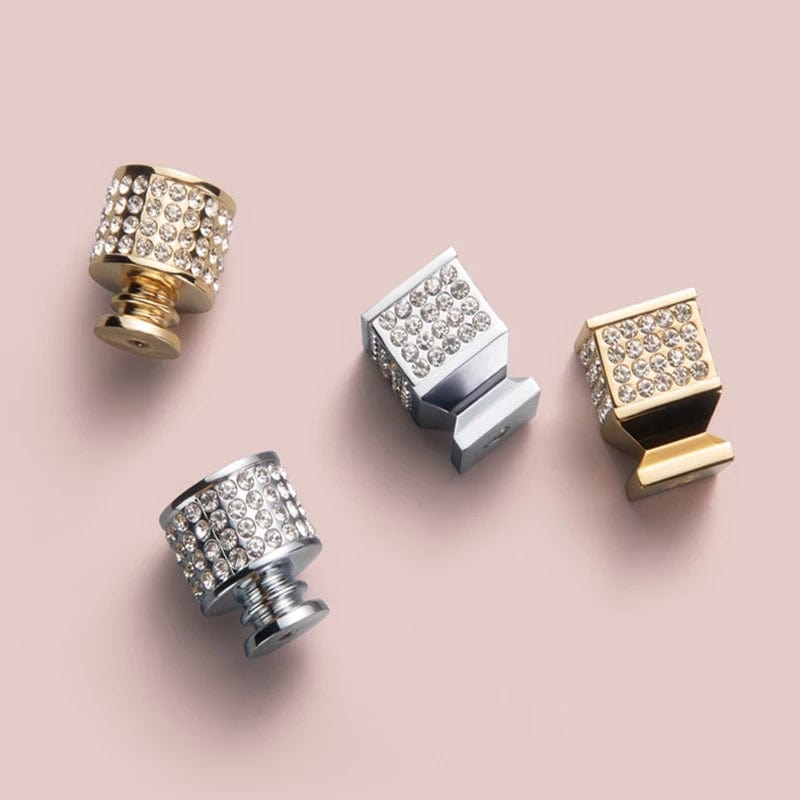 Rhinestone Drawer Knob Luxurious Cabinet Knob Imitation Diamond Wardrobe Door knobs