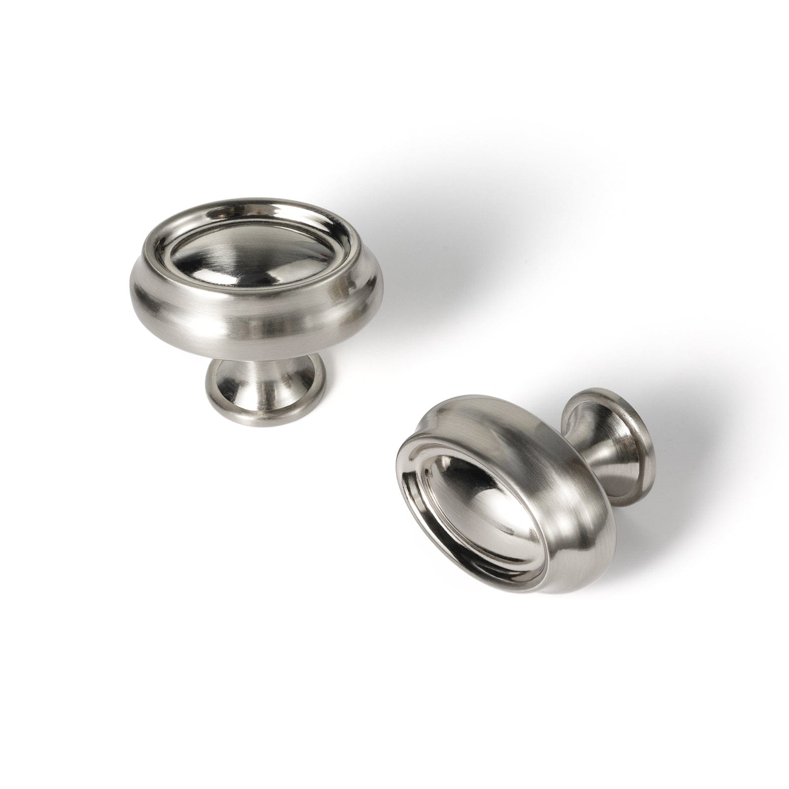 Concave Design Round Knob Timeless Retro Cabinet Single Hole Knobs Multipack