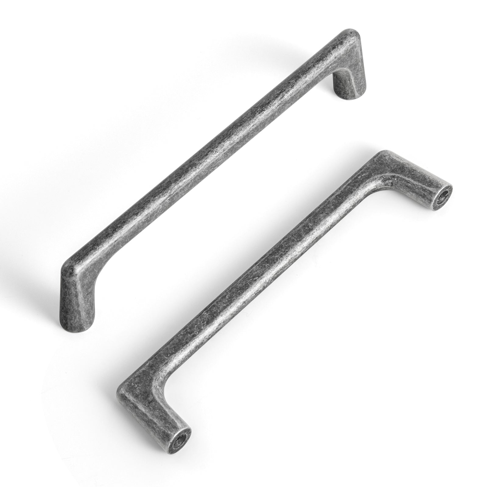 Industrial Style Matte Silver Cabinet Handles Modern Stylish Pulls for Home Cabinets