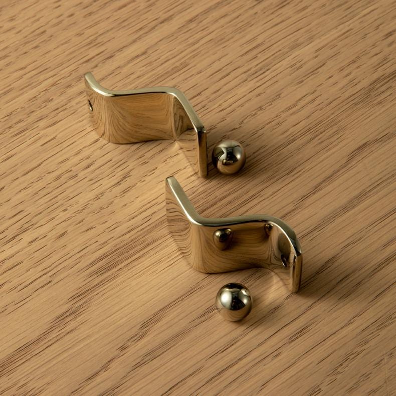 Titanium Silver Copper Cabinet Knob with Stylish Unique Silhouette