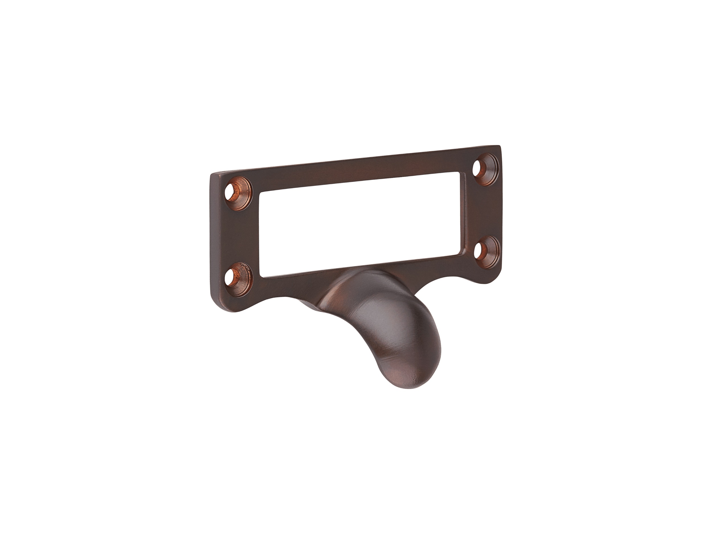Ergonomic-curved Metal Wall-mounted Hook with Rectangular Plate