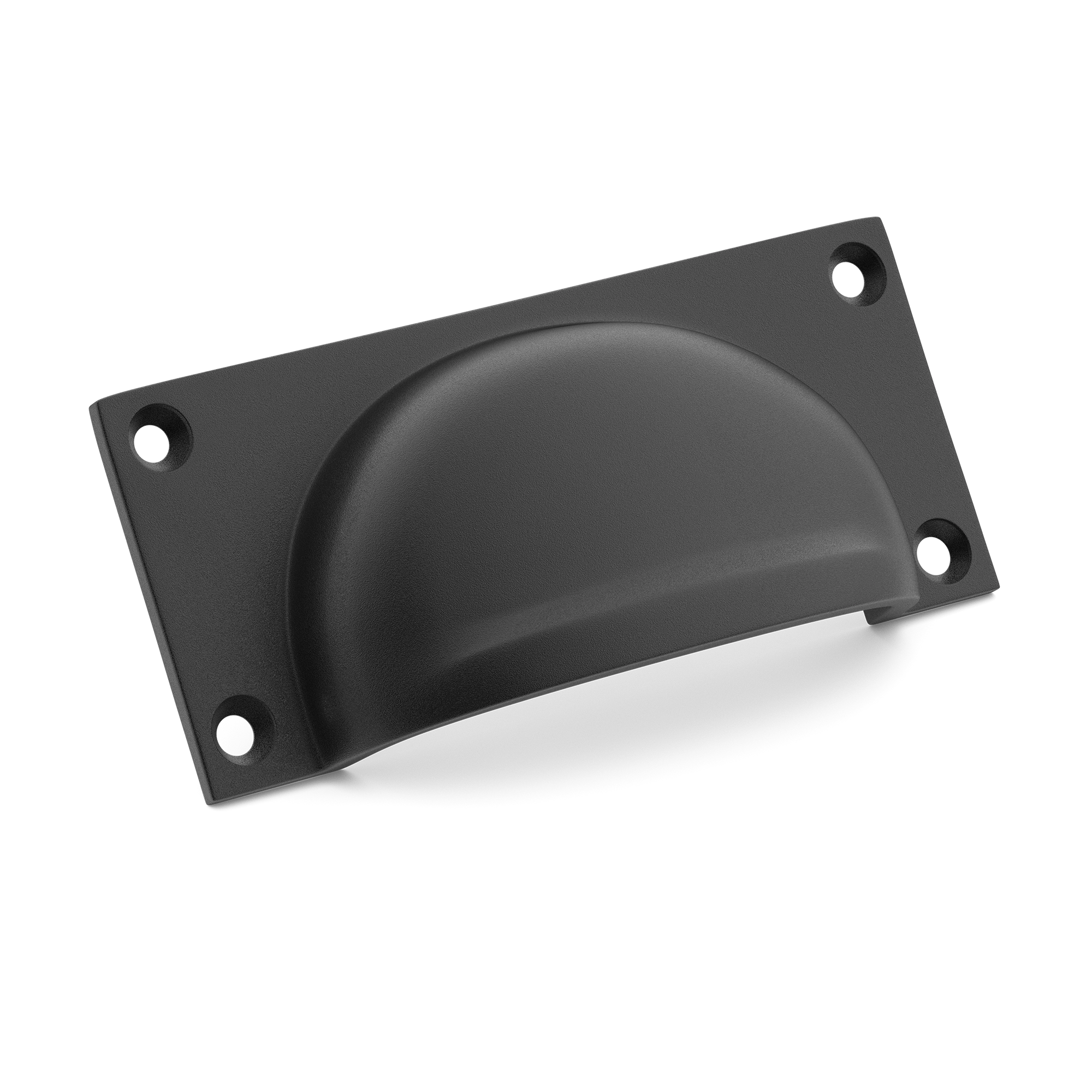 Dome-grip Rectangular Metal Drawer Pull