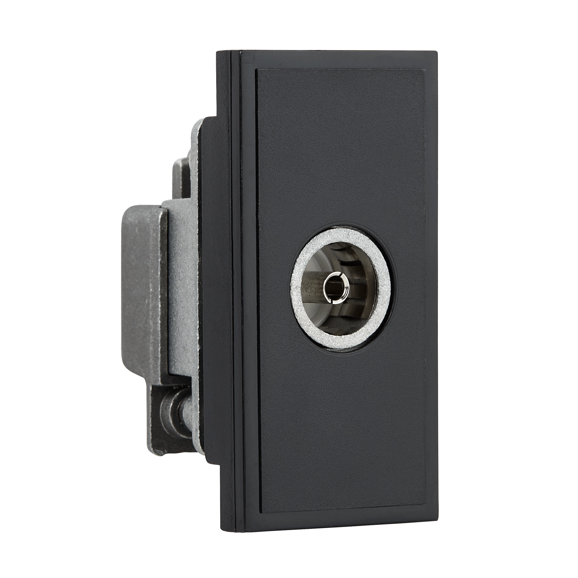 Minimalist Circular-port TV Shielded Euro Outlet Module