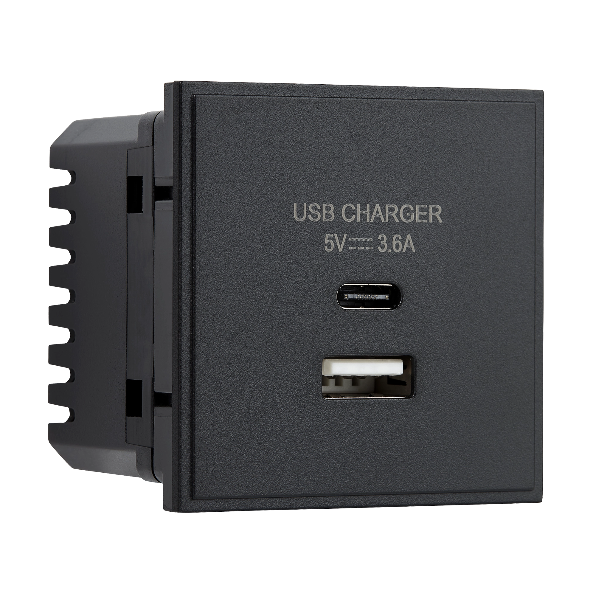 Heat-sink Dual USB Wall Charger Euro Module