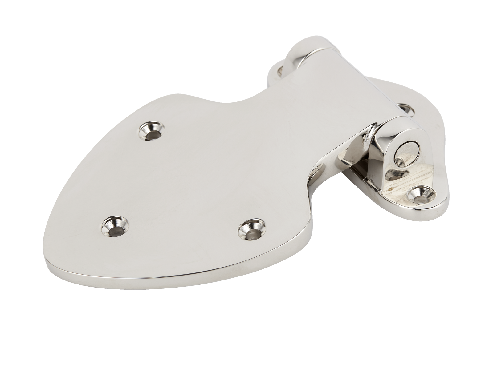 Curved-plate Metal Hinge