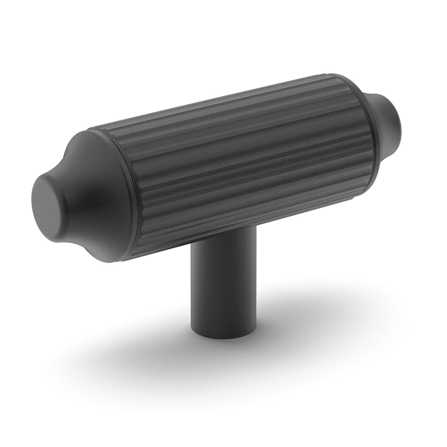 Fluted-rounded T-bar Metal Cabinet/Drawer Pull