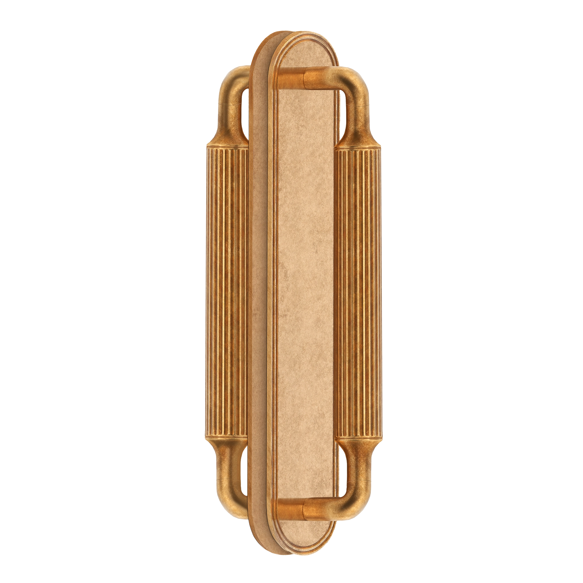 Vintage Fluted Dual-handle Door Pull