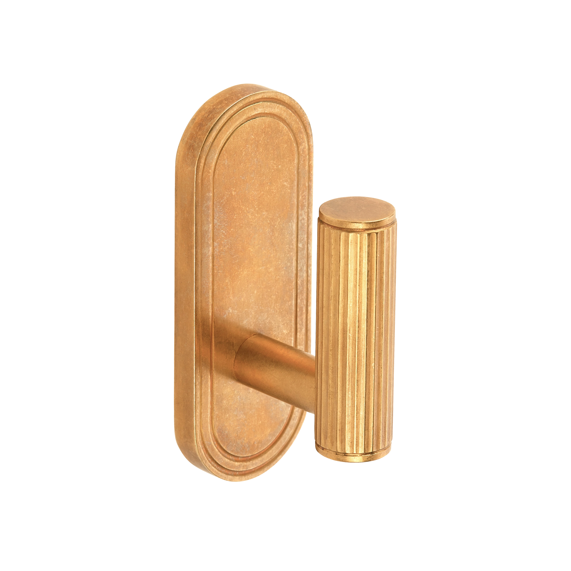 Concentric-borded Fluted Metal Wall Hook