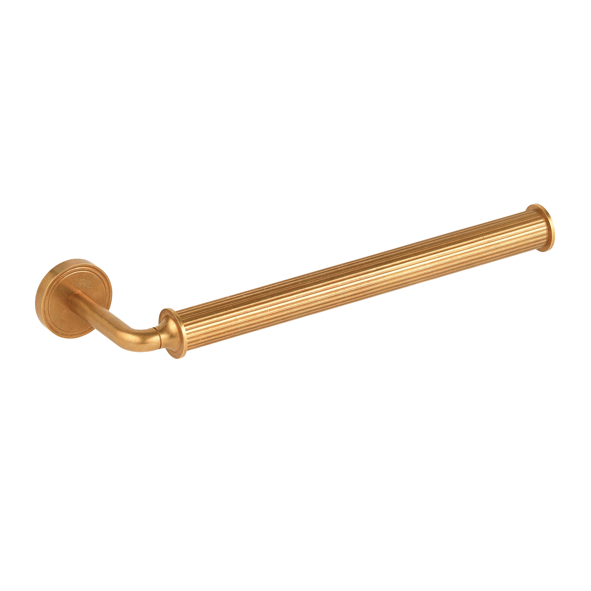 Fluted and Curved-arm Metallic Towel Rail