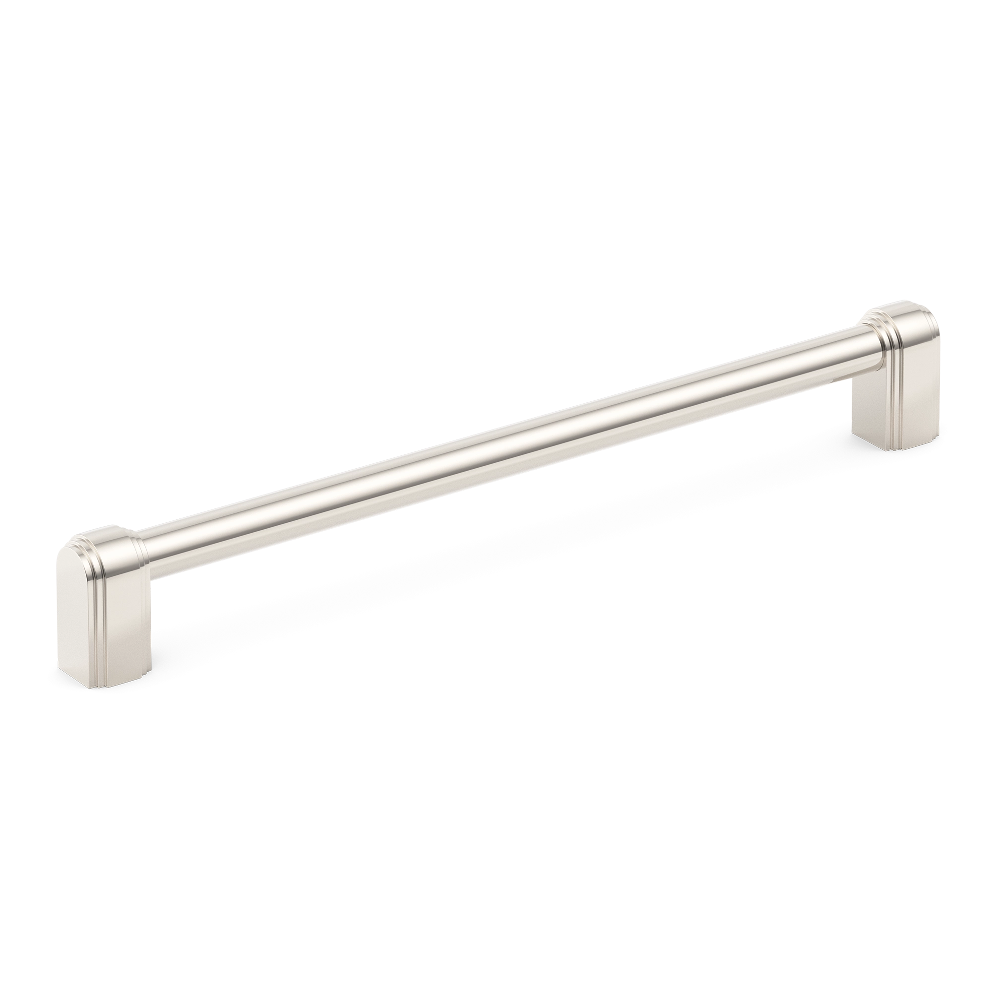 Grooved-endcap Metal Cabinet Pull