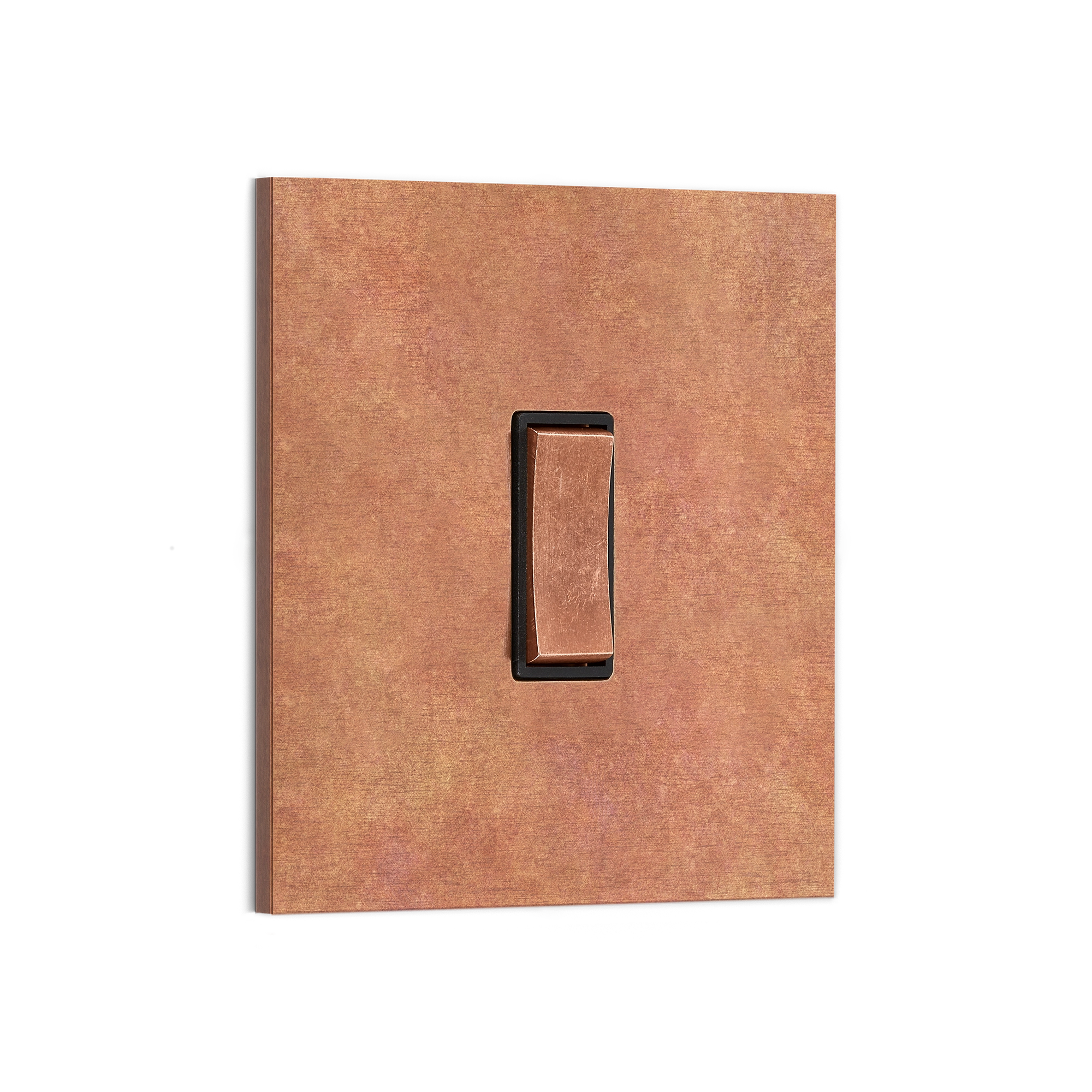 Textured Antiqued Wall-Mounted Single-Toggle Switch Plate