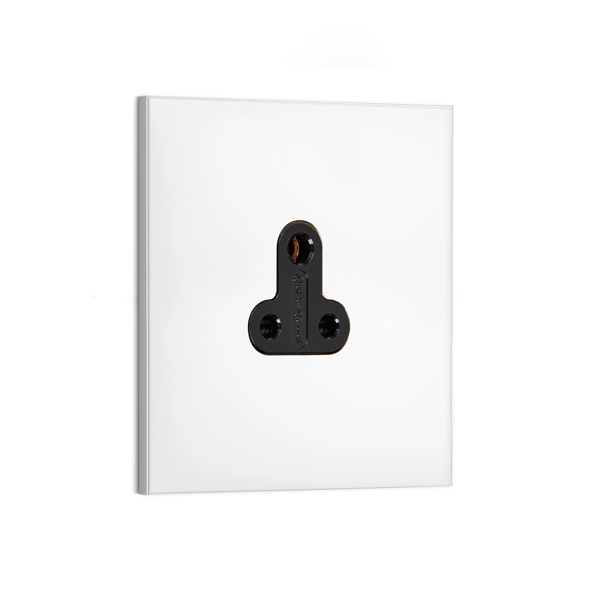 Minimalist Metallic Single-gang Electrical Faceplate