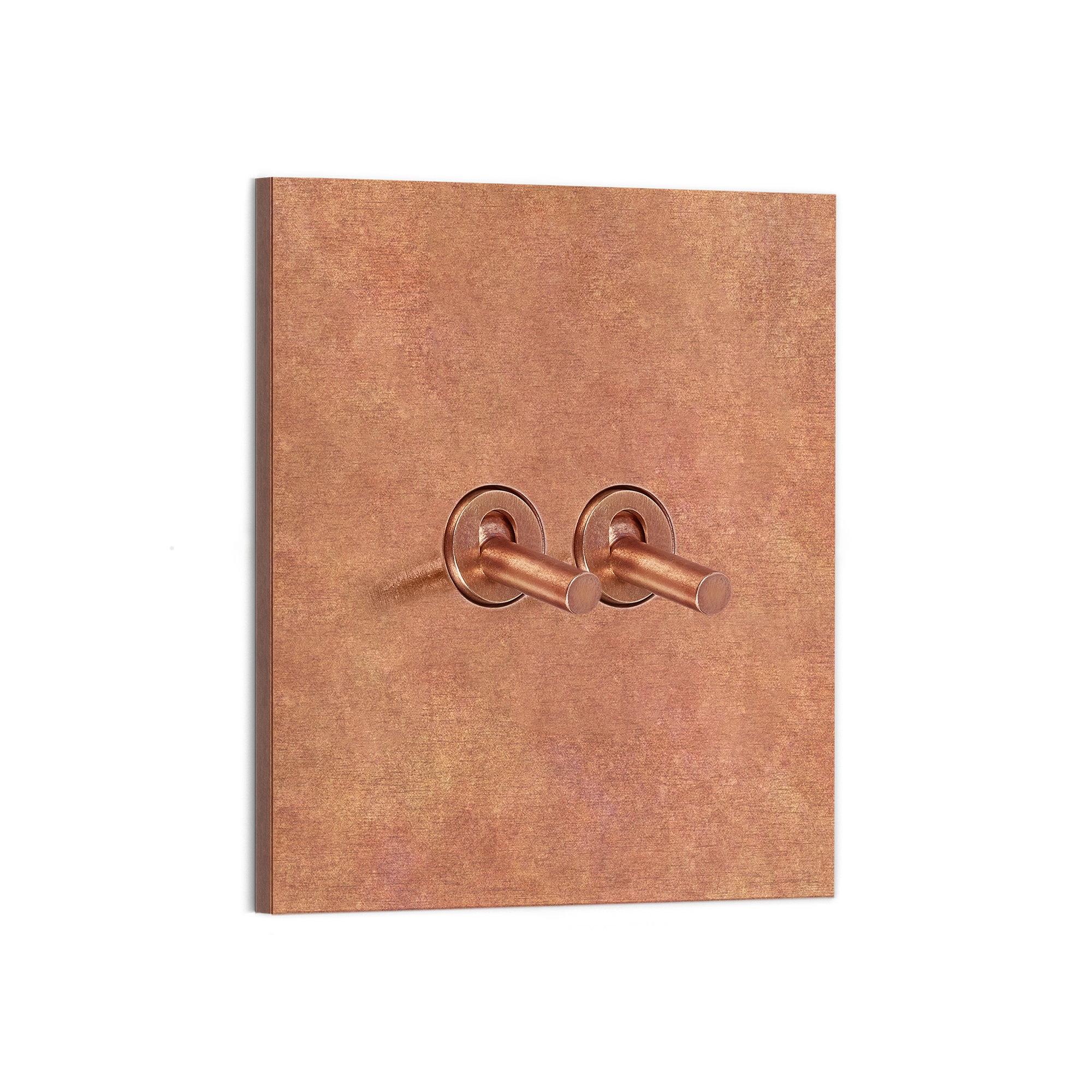 Textured Vintage Double-gang Wall Switch Plate