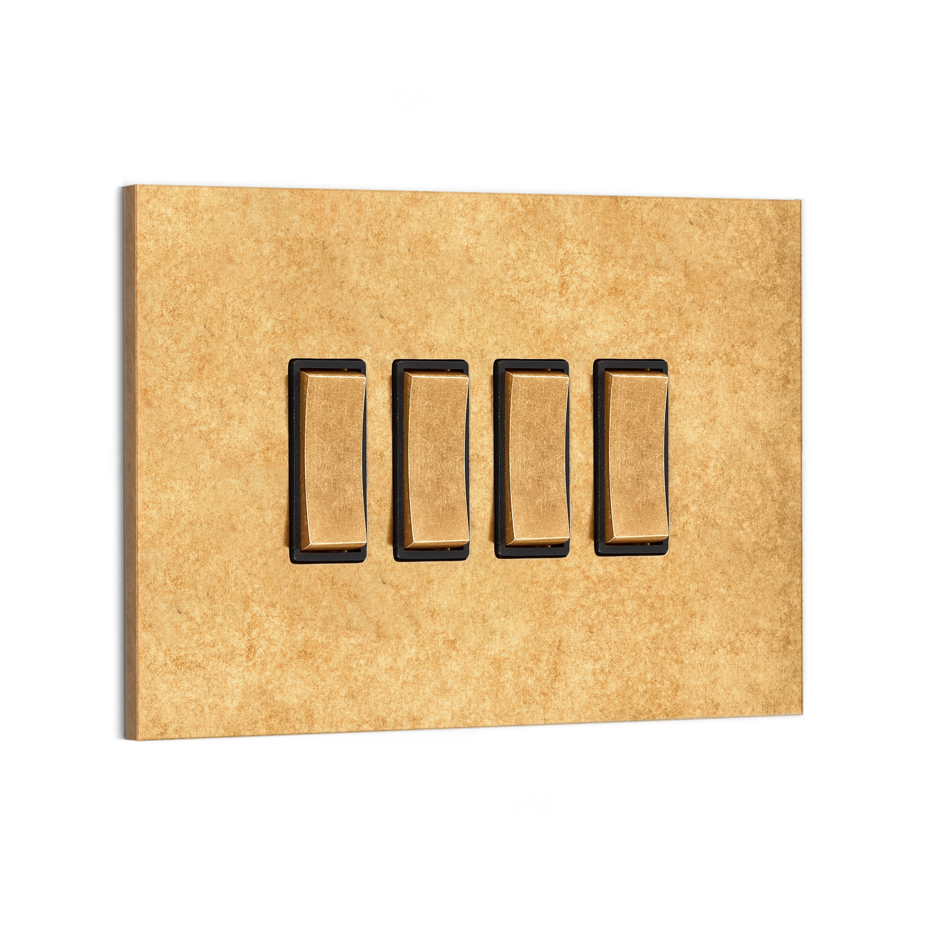 Textured Four - toggle Multi - gang Wall Switch Plate