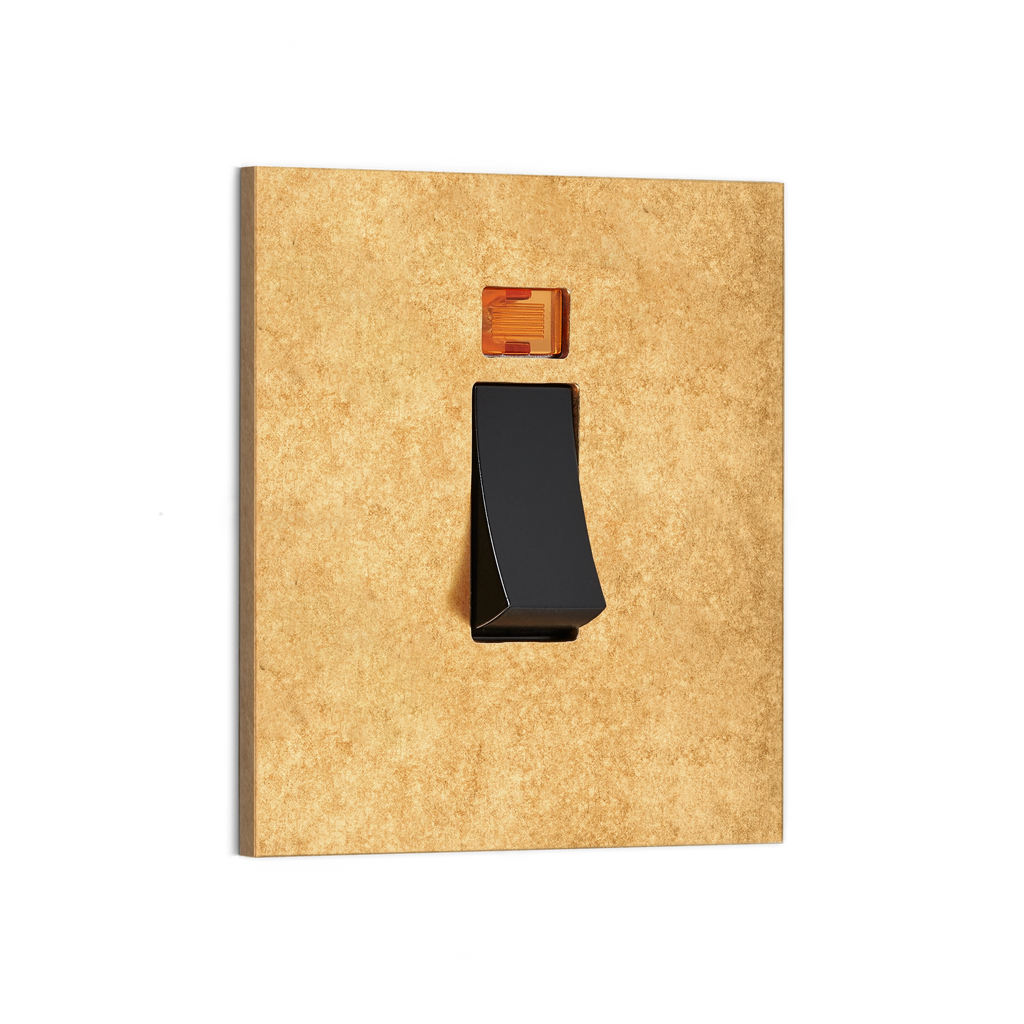 Rounded-edged Metal Electrical Wall Switch