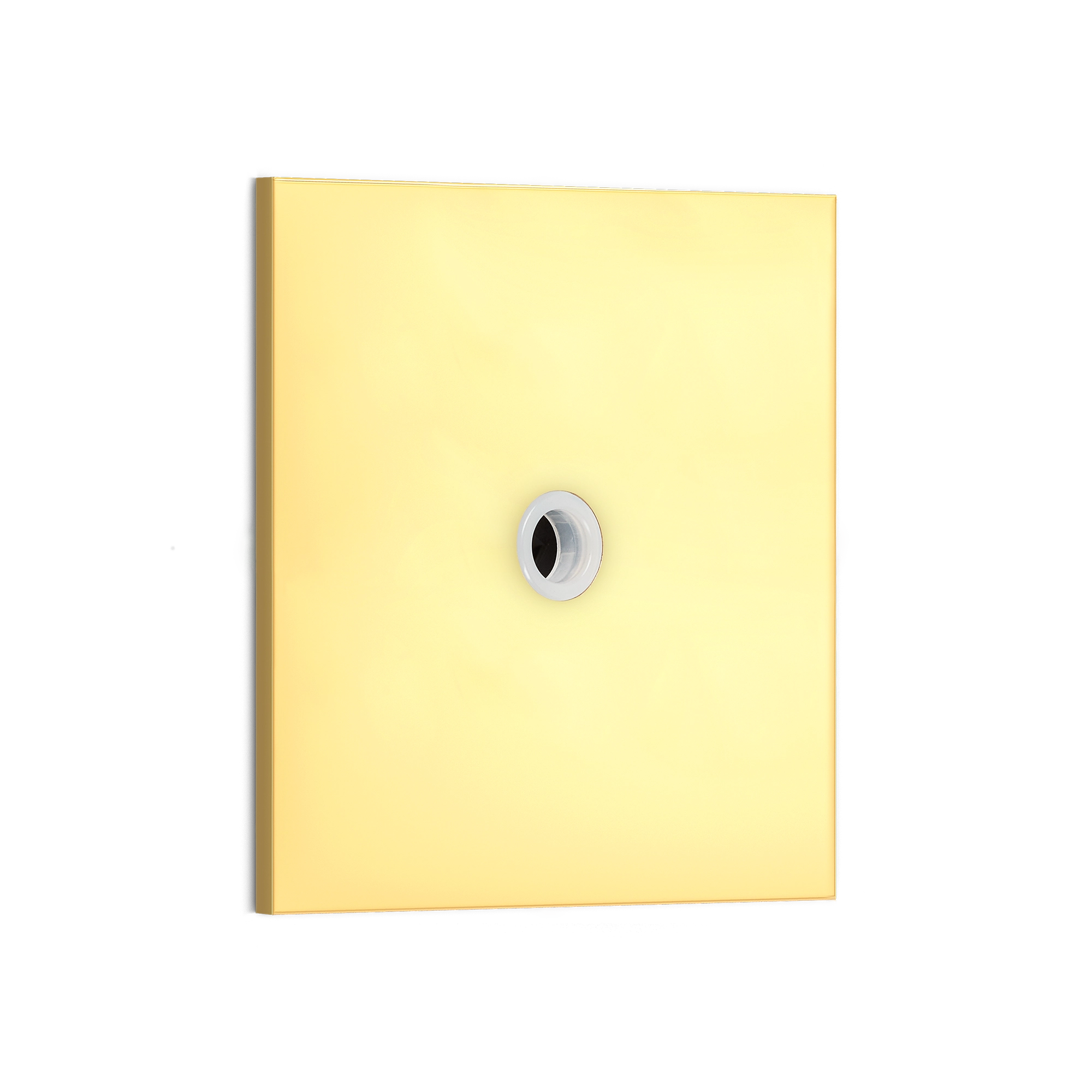 Minimalist Square Wall Plate with Circular Cutout