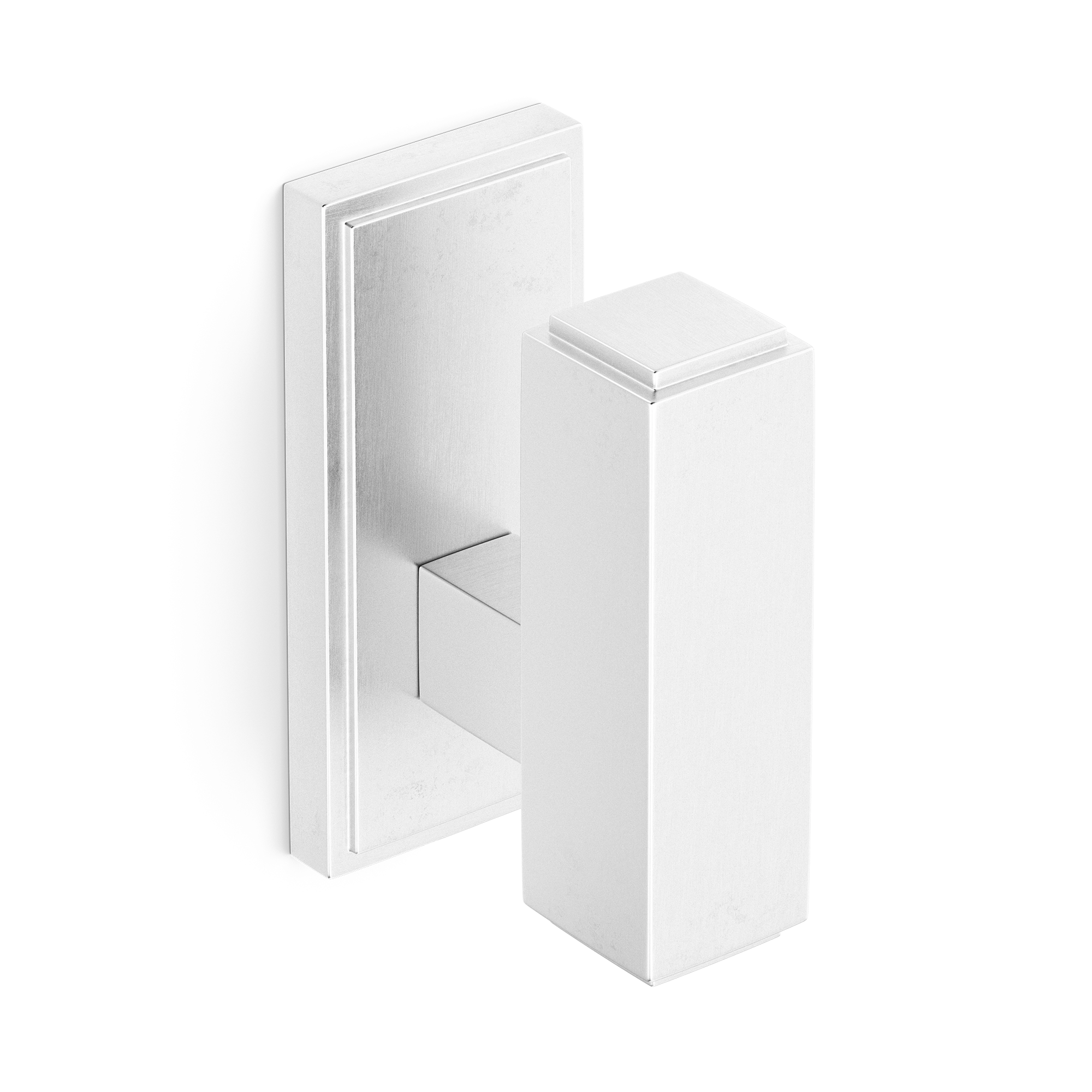Geometric Minimalist Door Handle with Recessed Back Plate