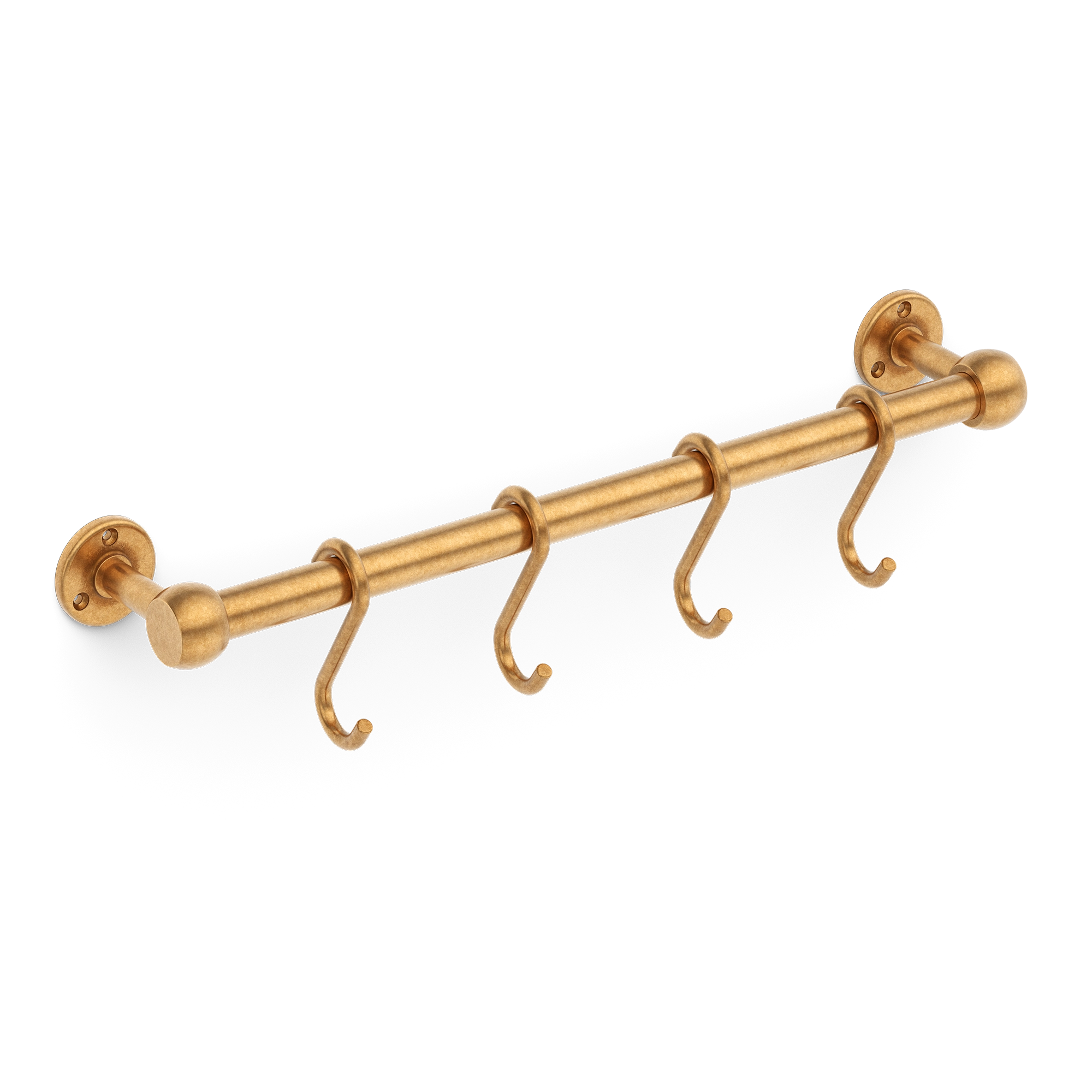 Adjustable-hook Wall-mounted Metal Hook Rack