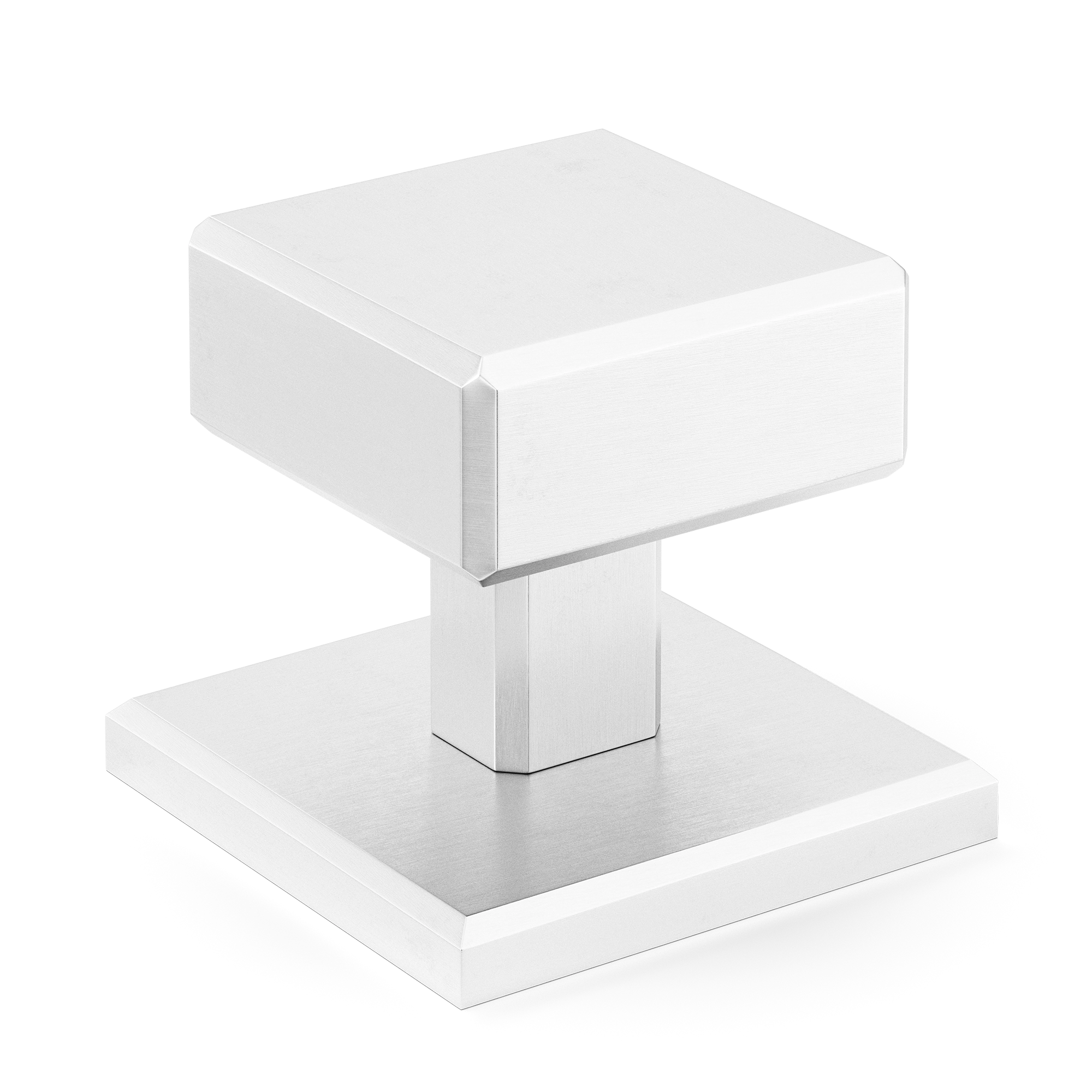 Geometric Minimalist Cabinet Knob with Backplate