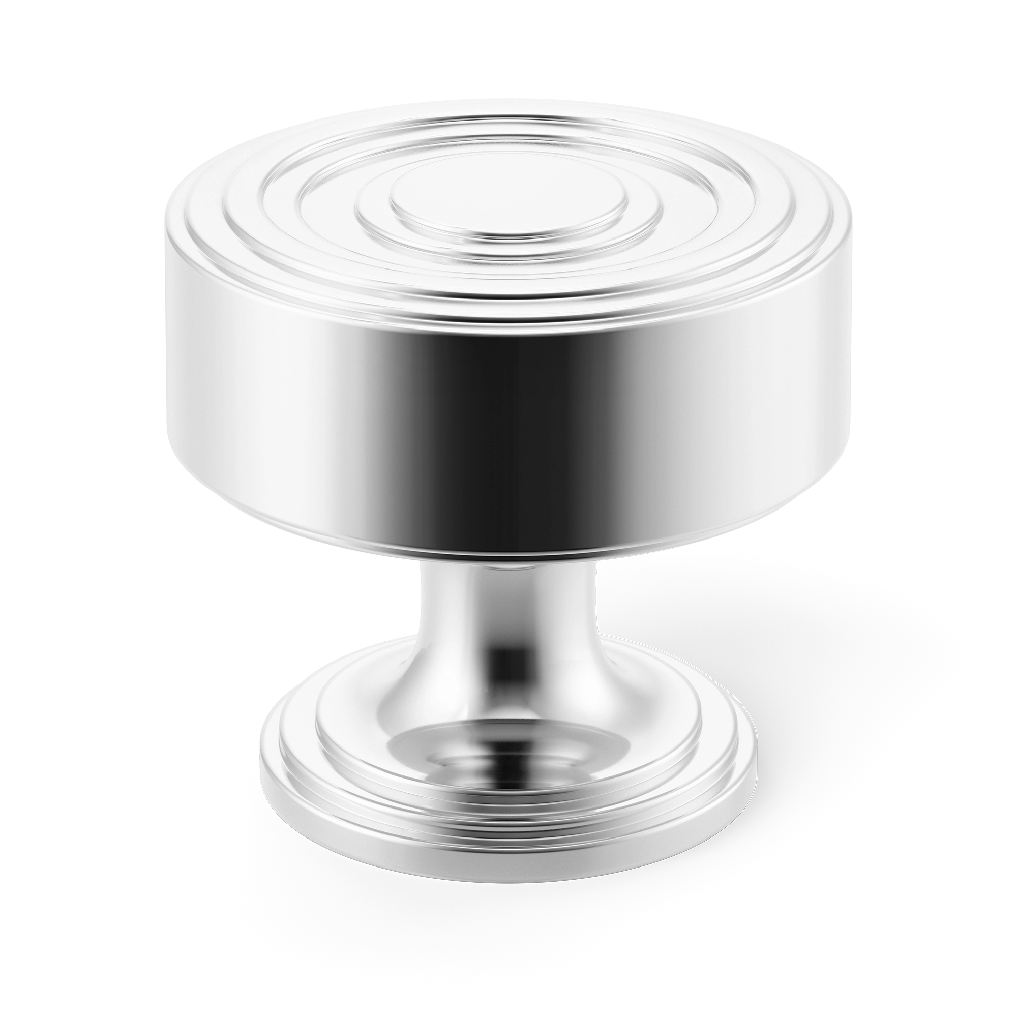 Concentric-ringed Metal Cabinet Knob