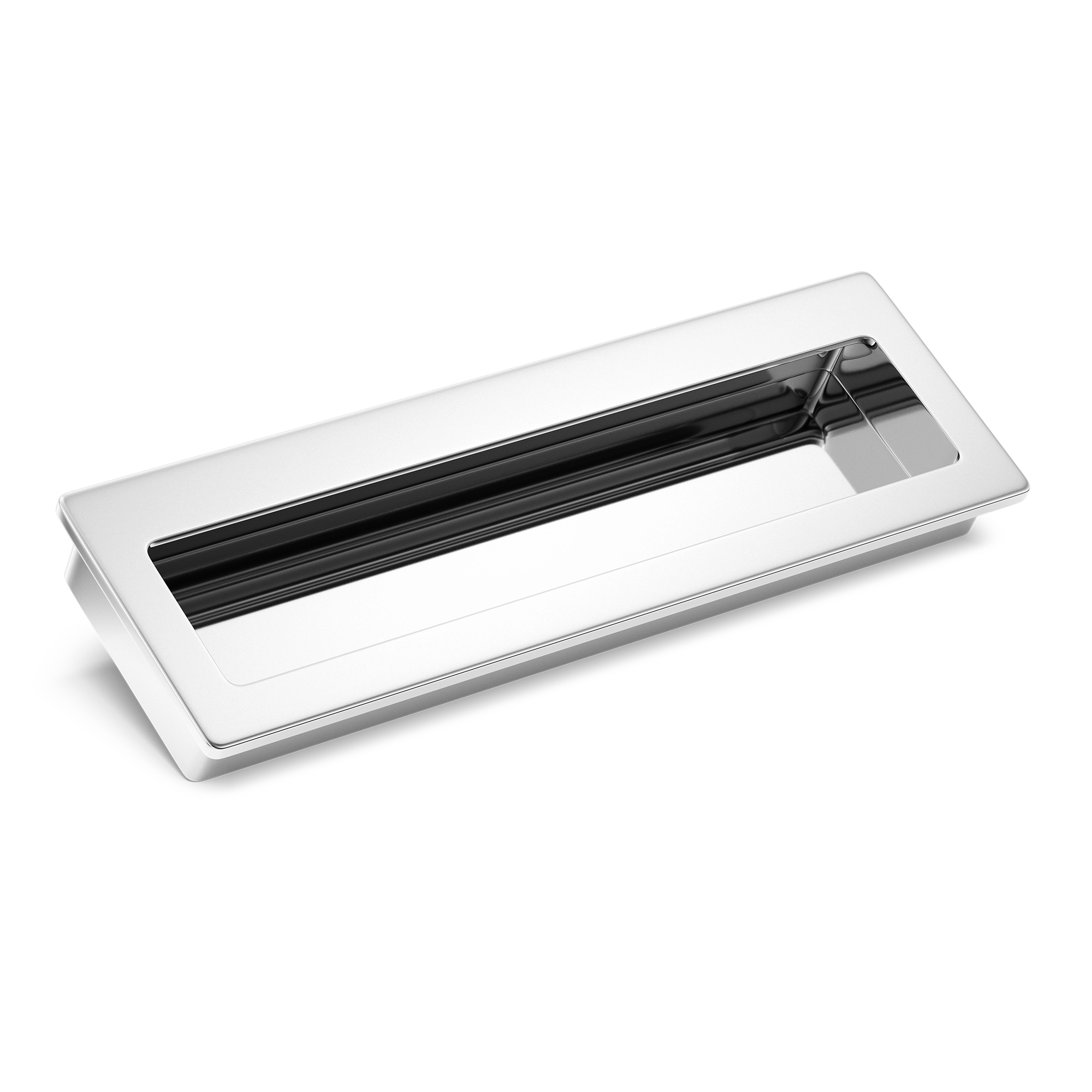 Recessed-cavity Minimalist Flush Pull