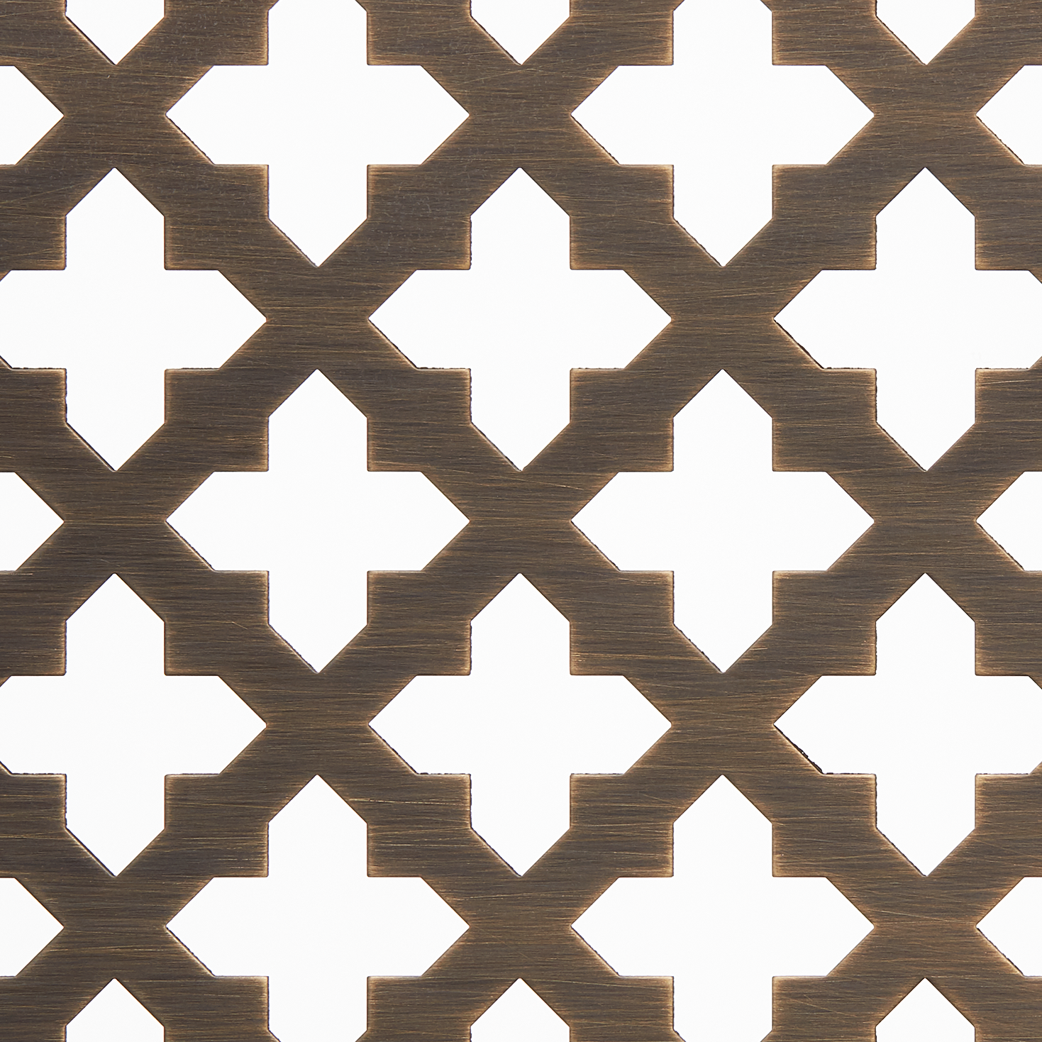 Brushed Geometric Cross Decorative Metal Panel