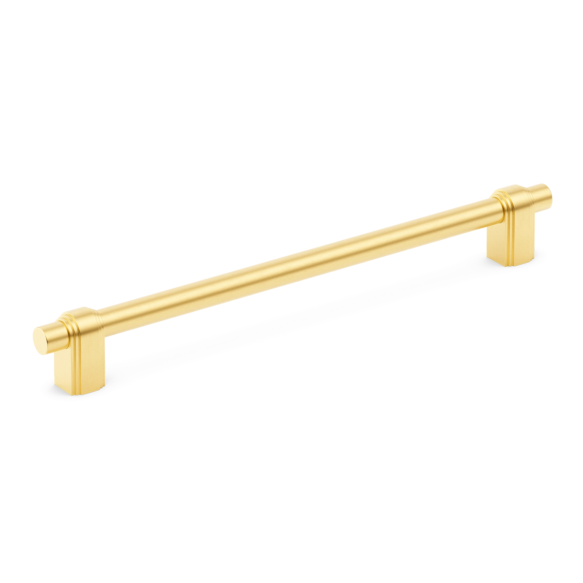 Grooved-ringed Endcap Metal Appliance Pull
