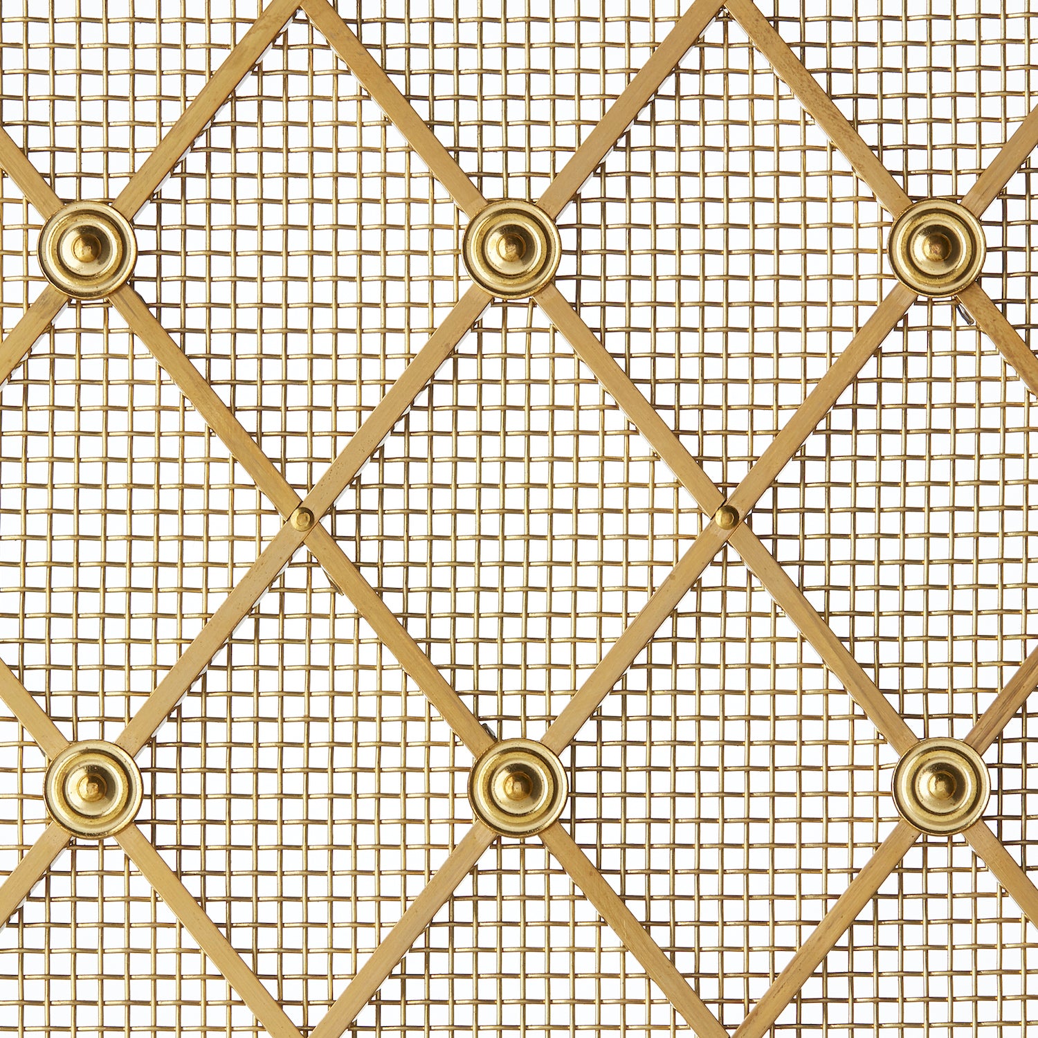 Floral-connector Diamond Decorative Metal Grille