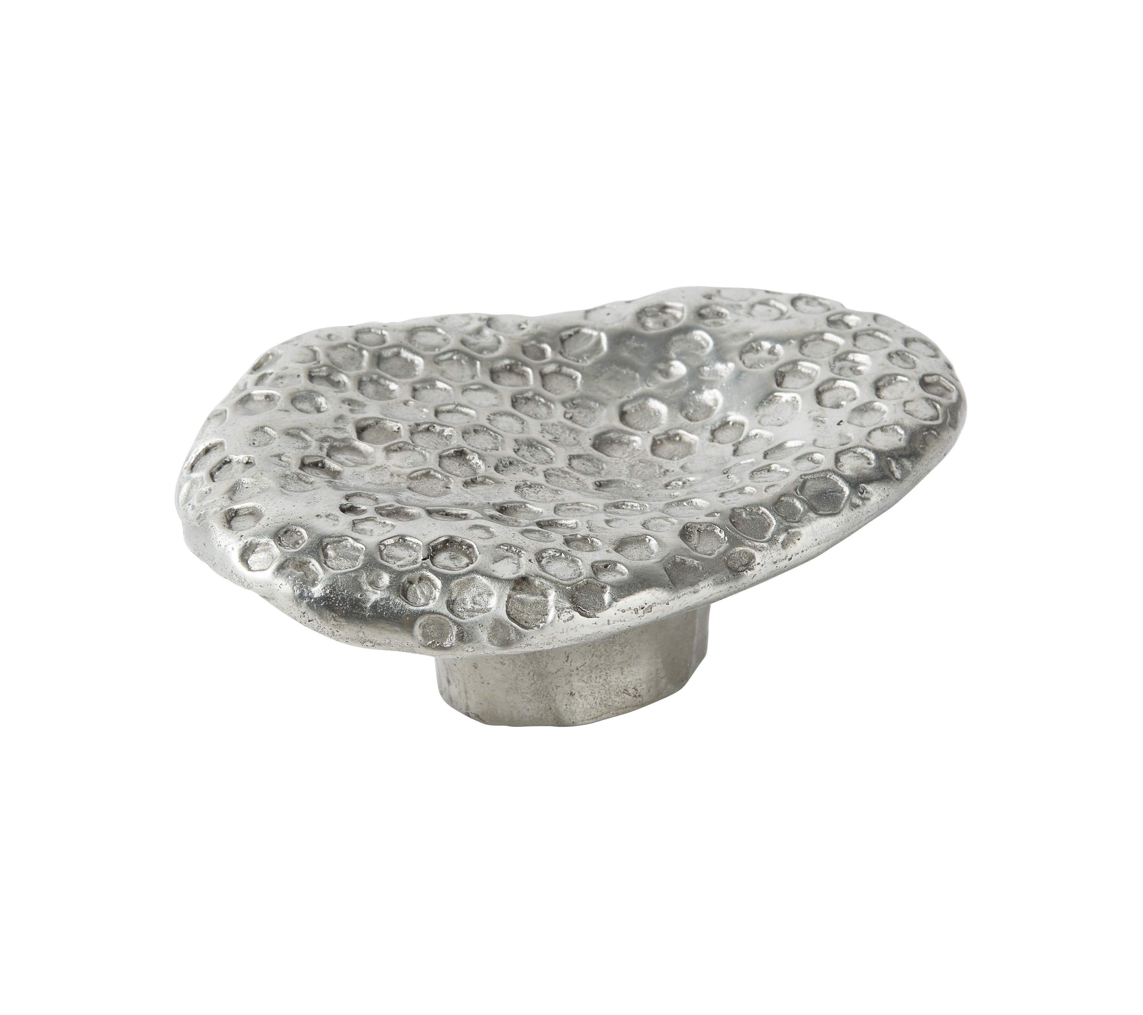 Organic-textured Metal Cabinet Knob