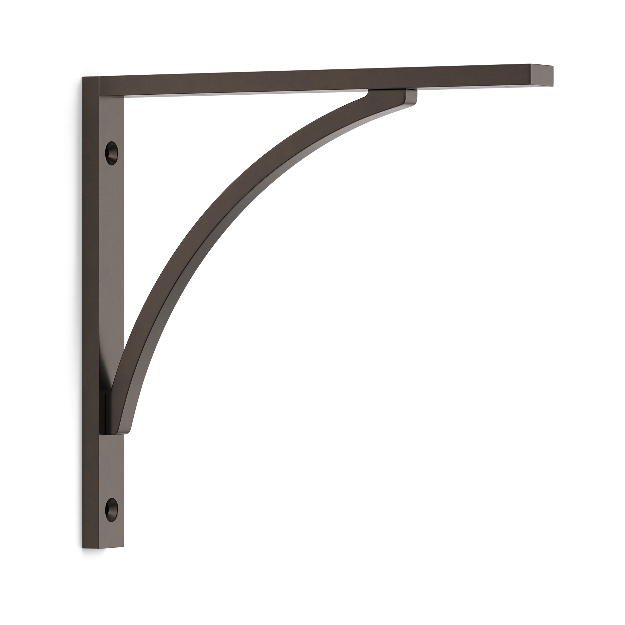Curved-strut Metal Shelf Bracket