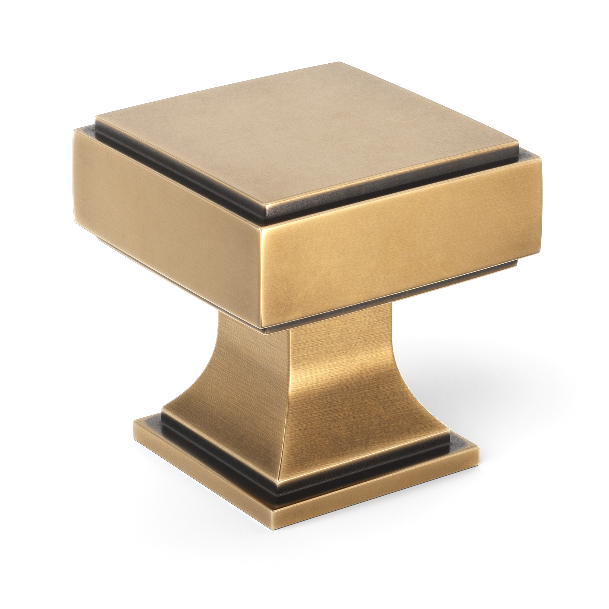 Stepped-column Geometric Metal Cabinet Knob