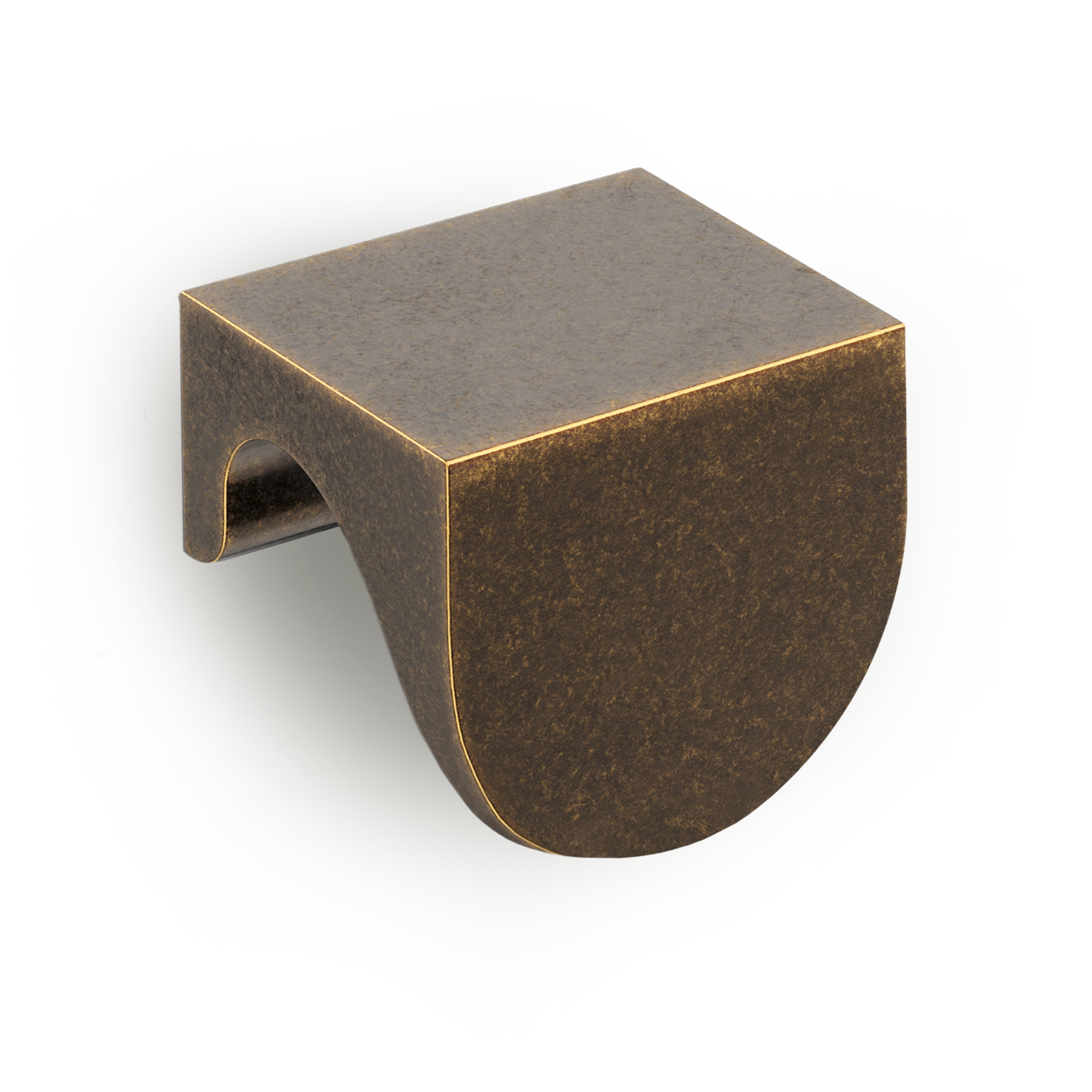 Textured Geometric Metal Accent Table