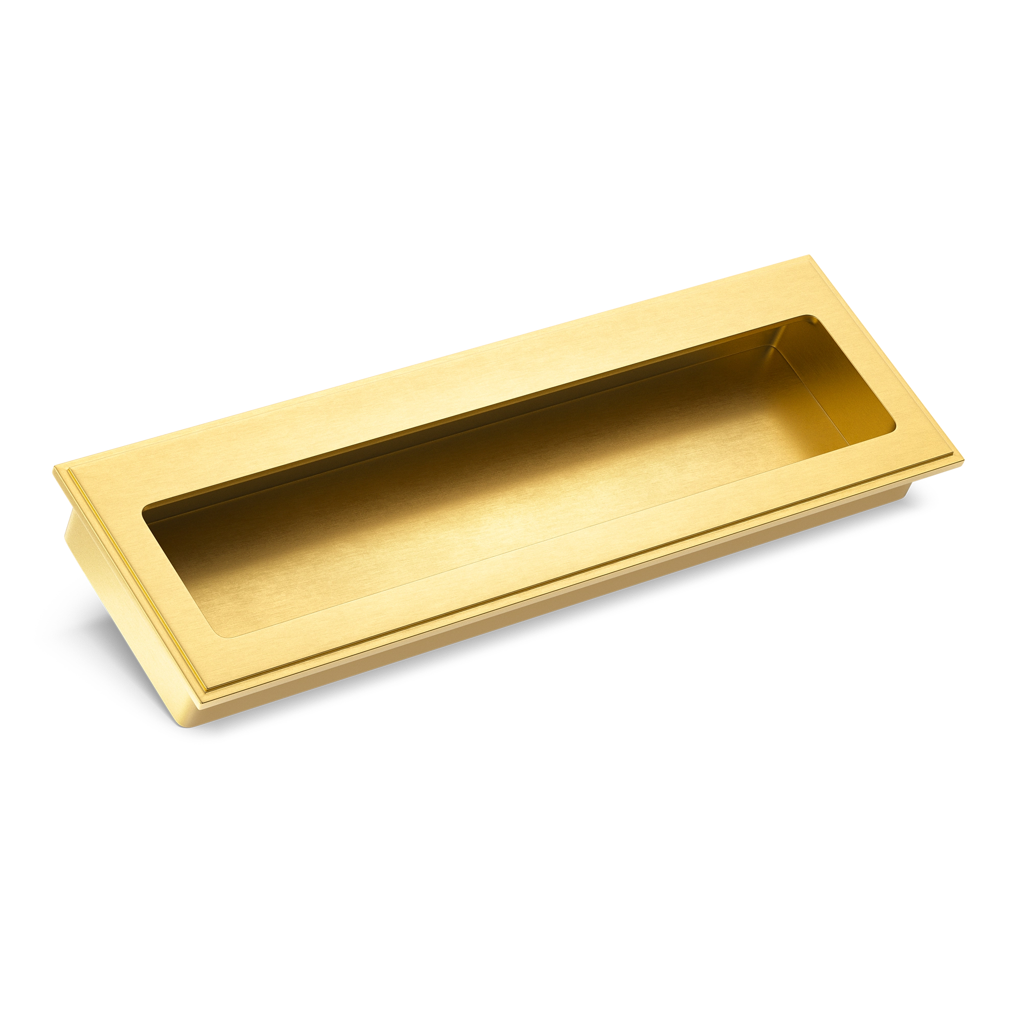 Beveled-edge Flush-mount Metal Cabinet Pull