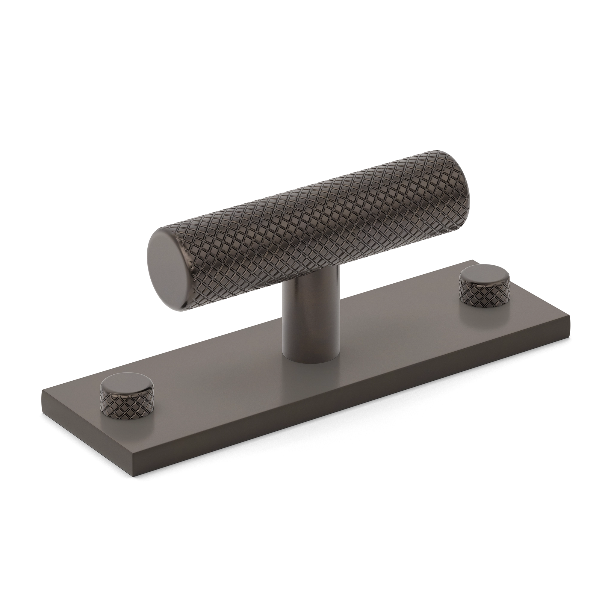 Diamond-knurled T-bar Cabinet Drawer Pull
