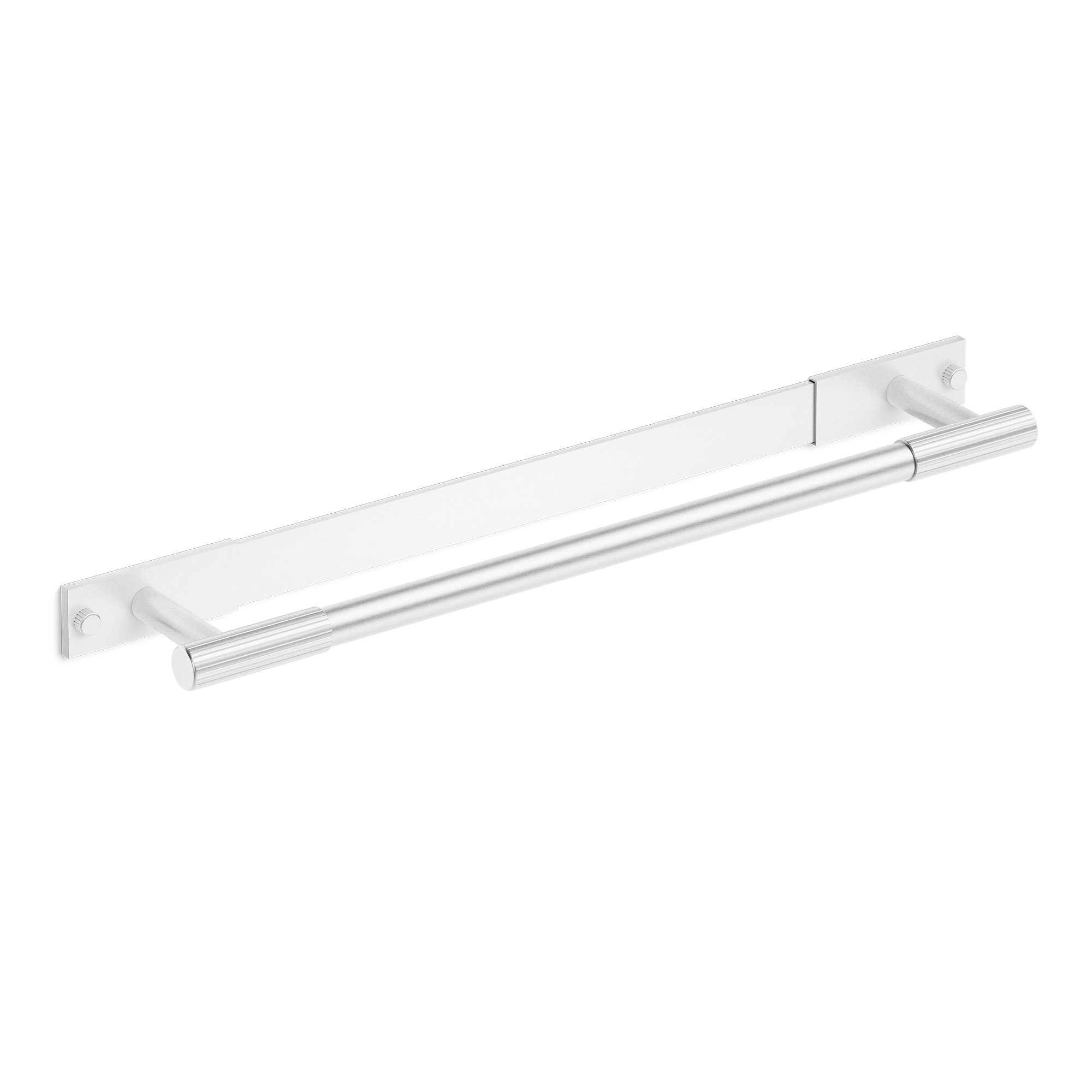 Knurled Minimalist Double Towel Bar