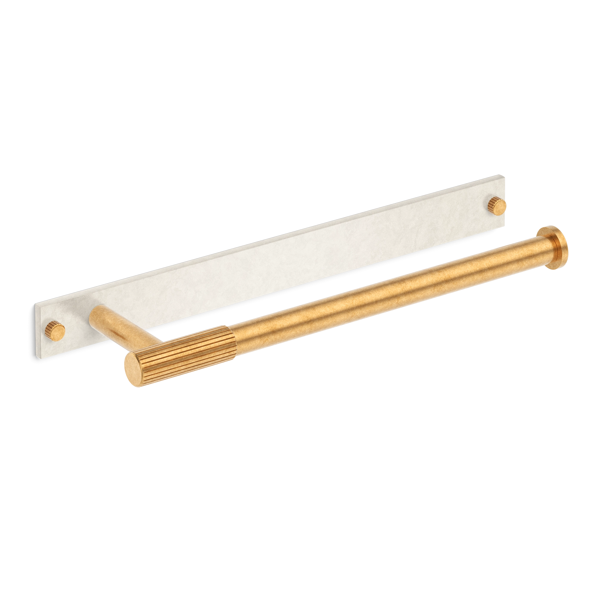 Knurled-section Minimalist Wall-mounted Towel Bar