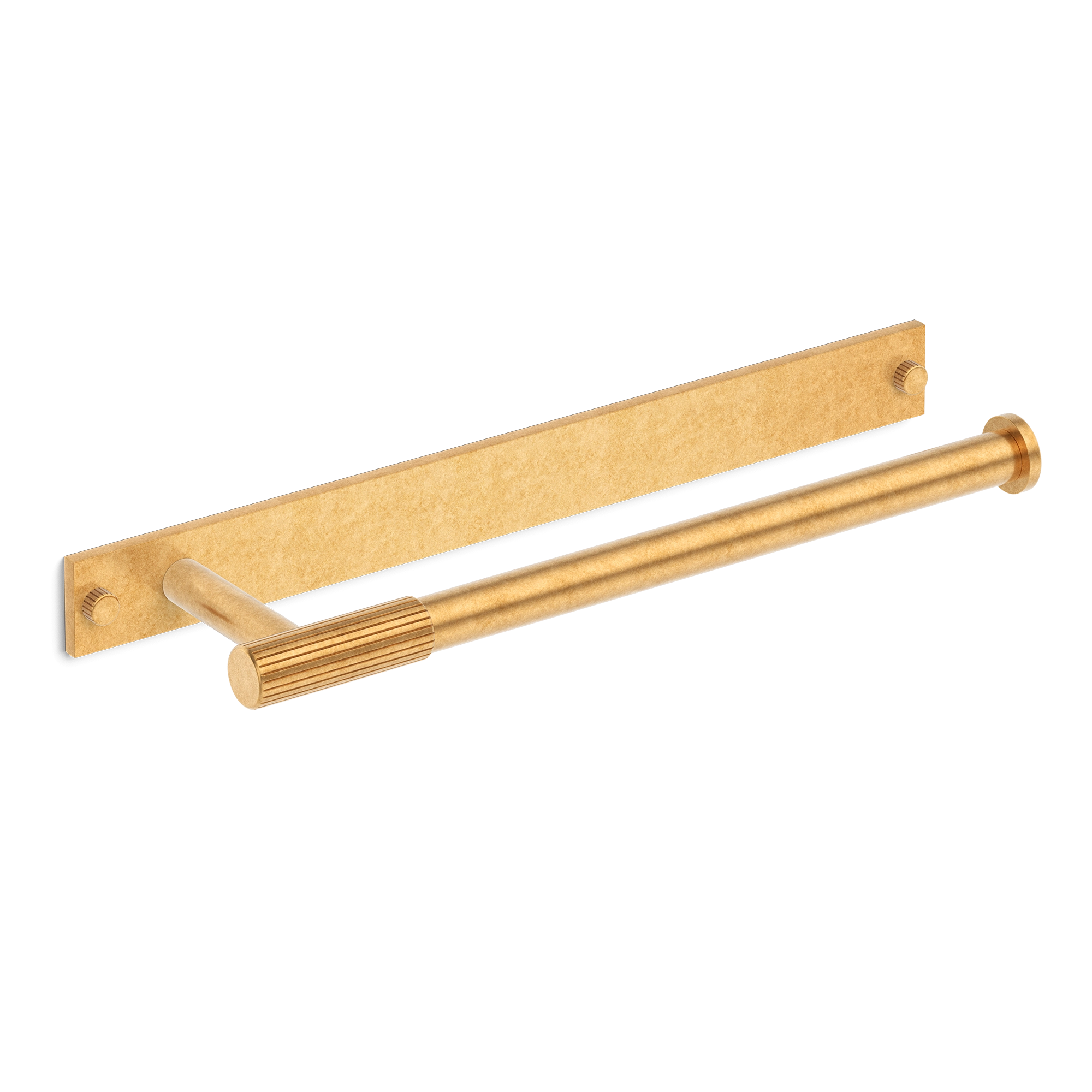 Knurled-grip Modern Wall-mounted Towel Bar