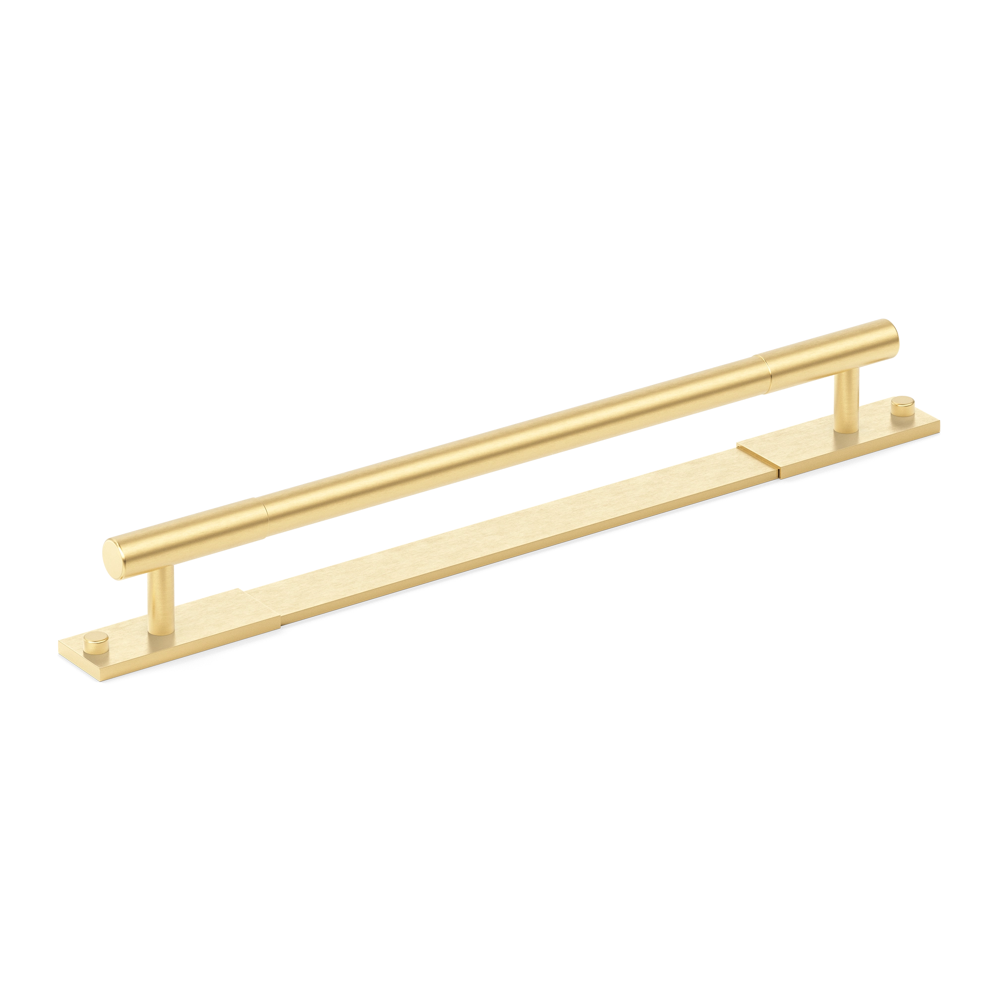 Modern Minimalist Metal Appliance Pull Handle with Backplate