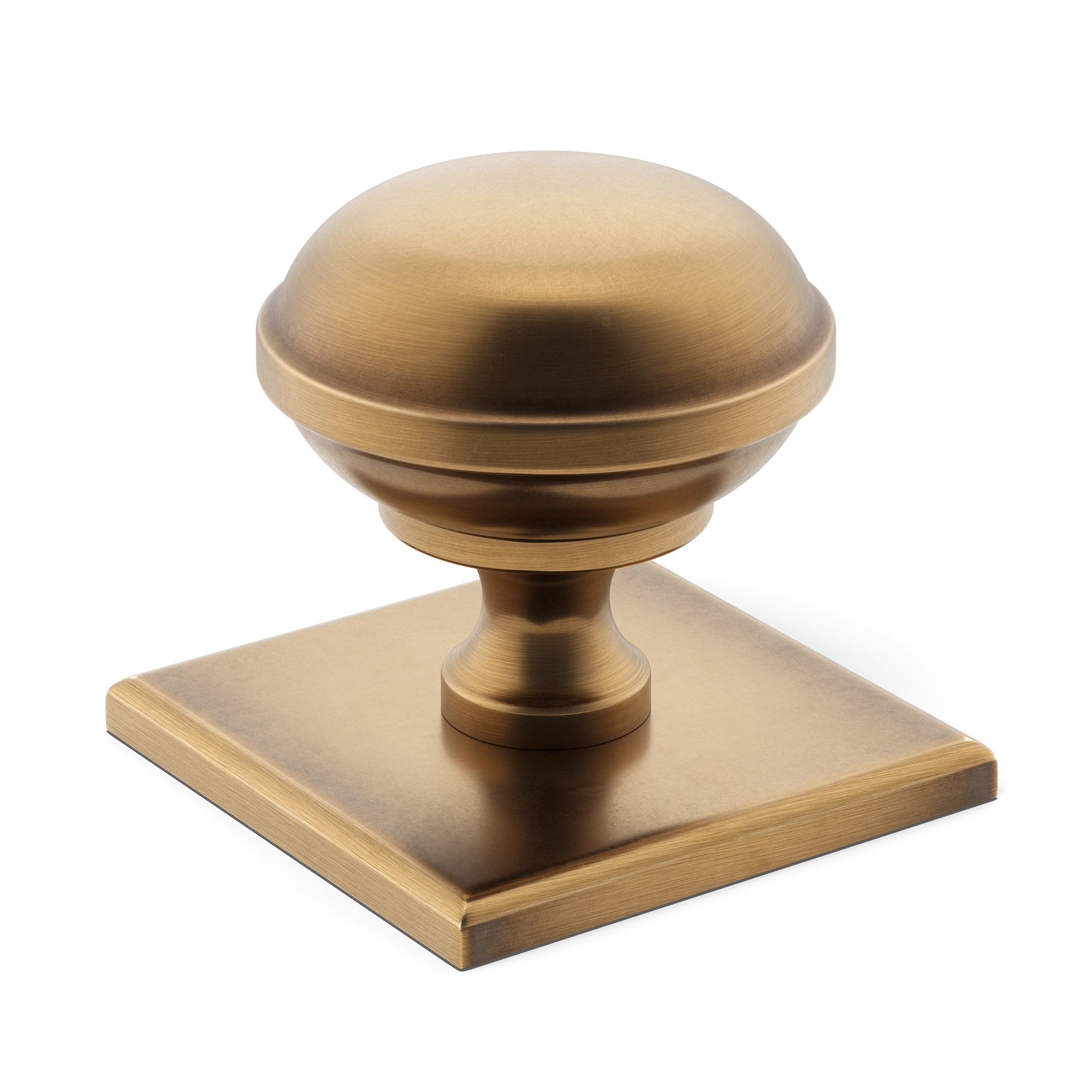 Ringed-domed Classic Metallic Doorknob