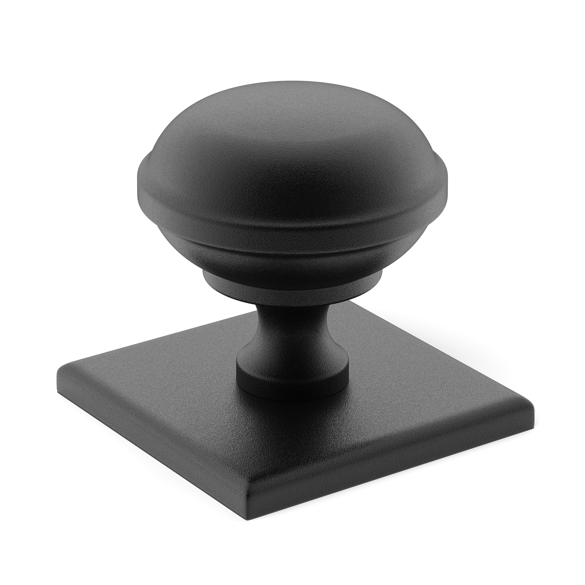 Concentric-ridged Classic Metal Cabinet Knob