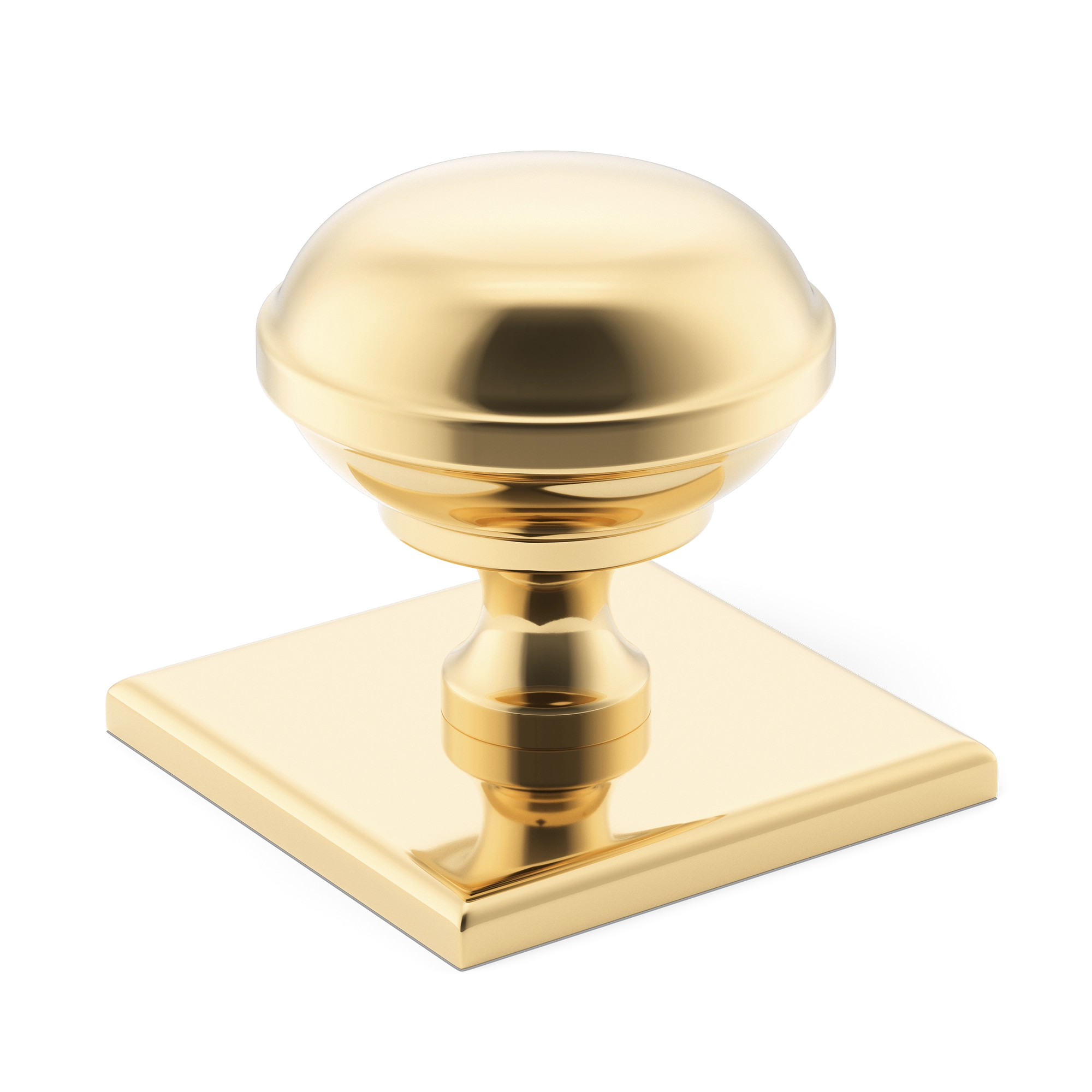 Domed-top Square-base Metal Door Knob